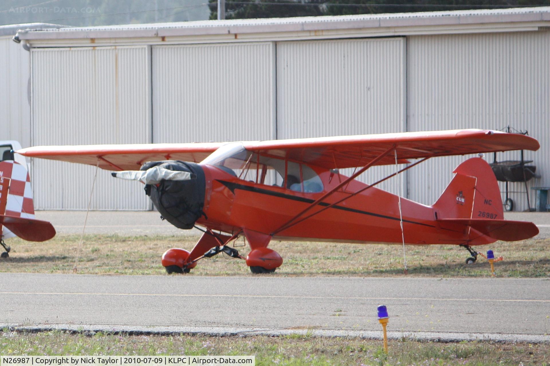 N26987, 1940 Piper J5A Cub Cruiser C/N 5-15, Lompoc Piper Cub fly in 2010
