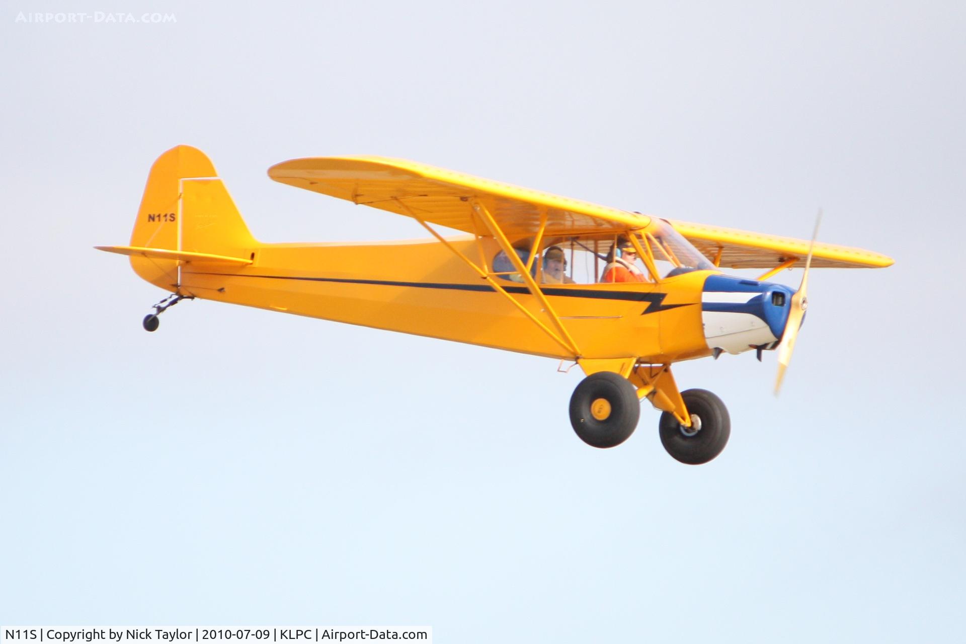 N11S, 1947 Piper PA-11 Cub Special C/N 11-273, Lompoc Piper Cub fly in 2010