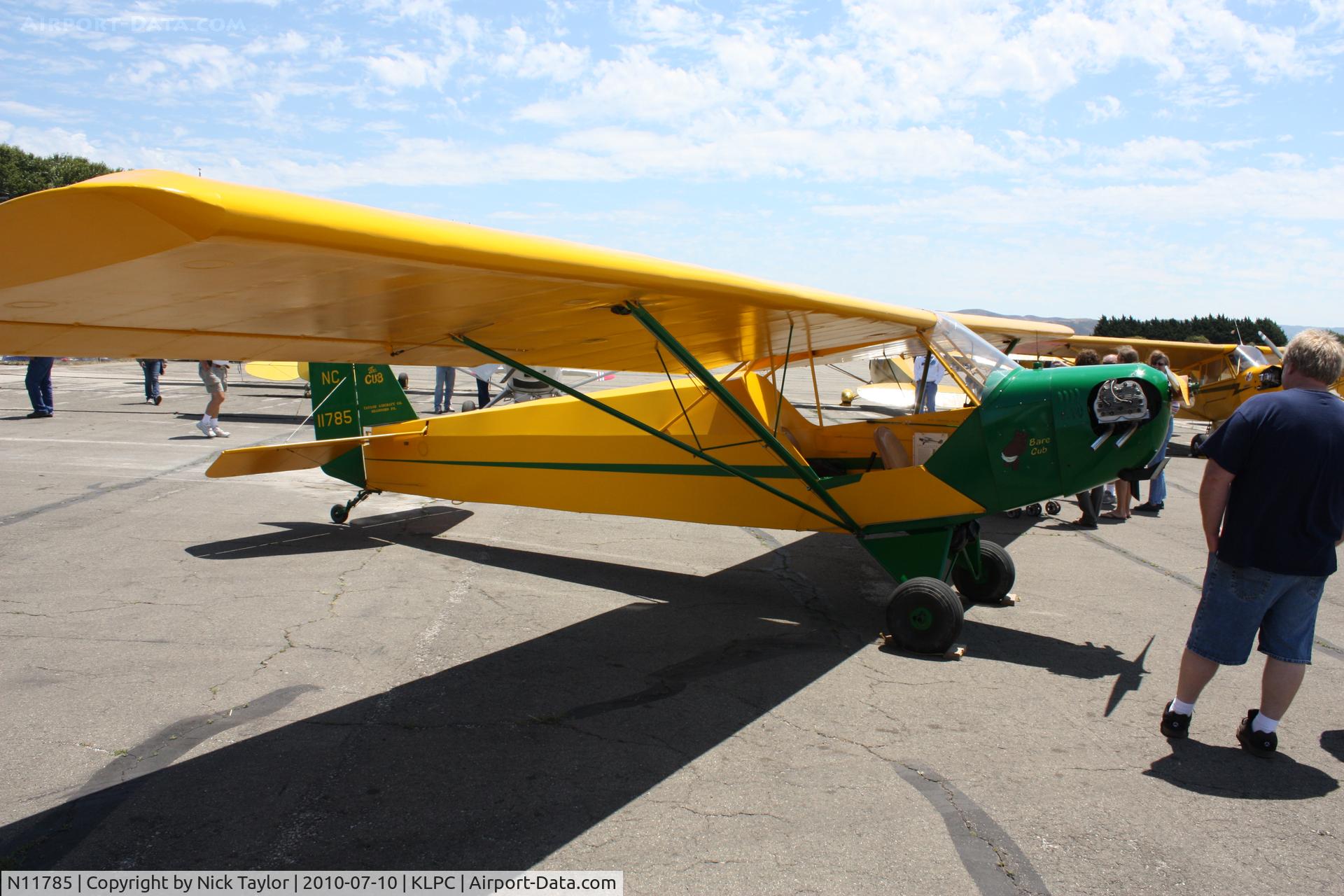 N11785, 1935 Piper E-2 C/N 320, Lompoc Piper Cub fly in 2010