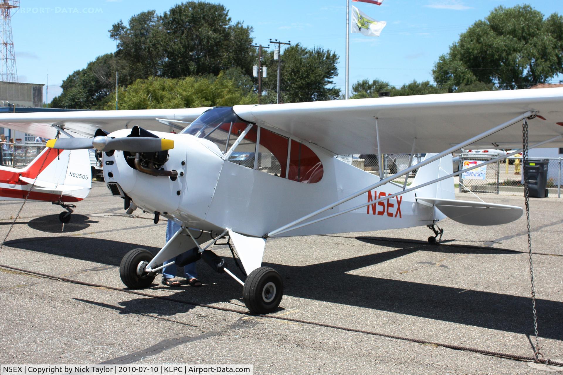 N5EX, 1946 Piper J3C-65 Cub C/N 20651, Lompoc Piper Cub fly in 2010