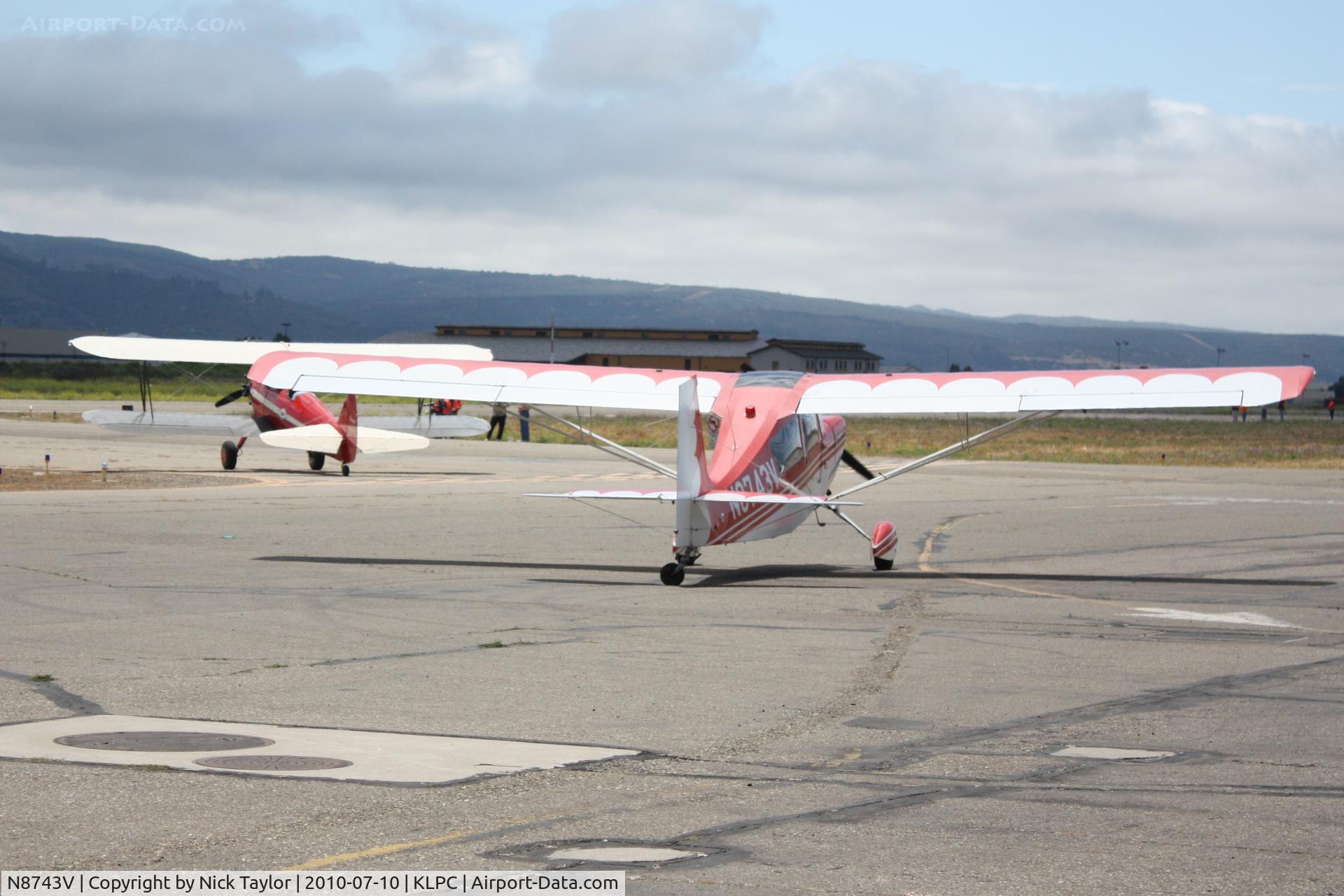N8743V, 1975 Bellanca 7GCBC C/N 850-75, Departing