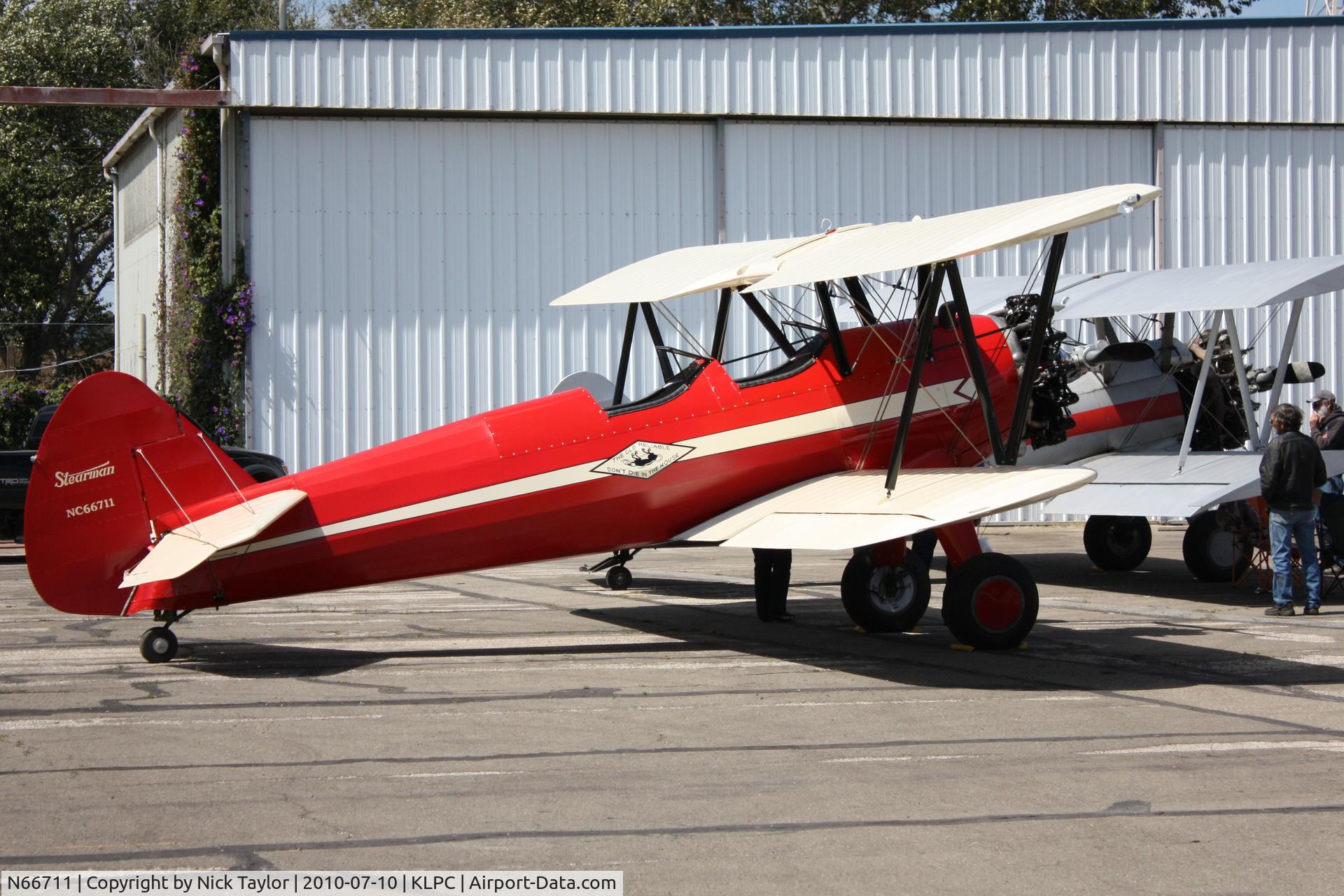 N66711, 1941 Boeing IB75A C/N 75-1675, Lompoc Piper Cub fly in 2010