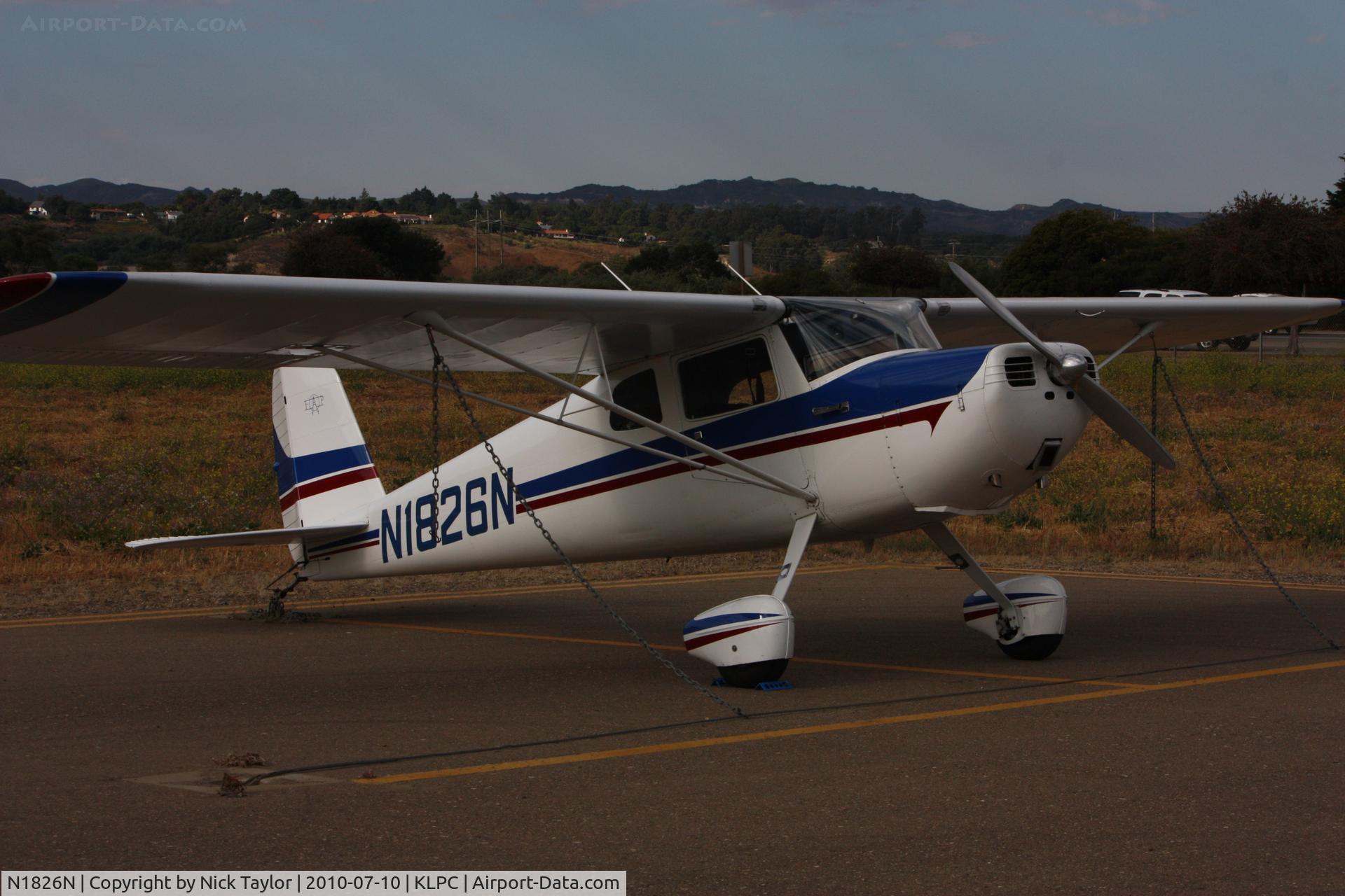 N1826N, 1946 Cessna 120 C/N 12070, Parked on the south side