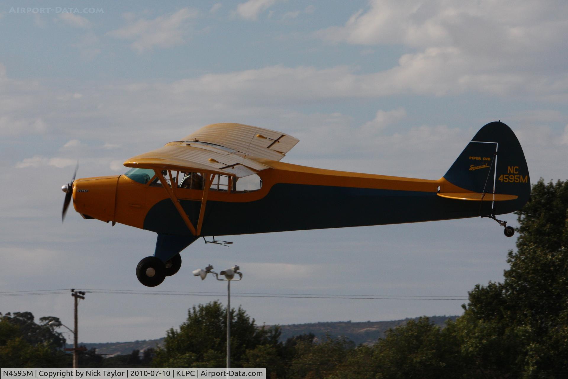 N4595M, 1947 Piper PA-11 Cub Special Cub Special C/N 11-98, Lompoc Piper Cub fly in 2010