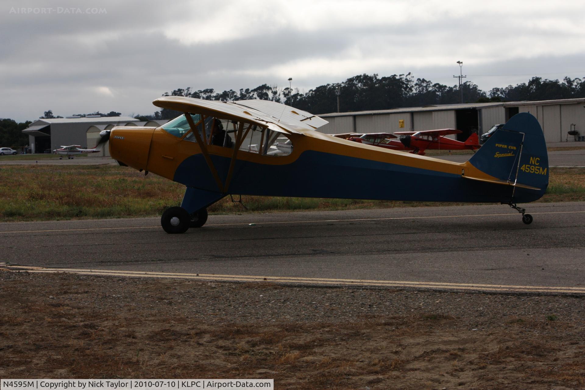 N4595M, 1947 Piper PA-11 Cub Special Cub Special C/N 11-98, Lompoc Piper Cub fly in 2010