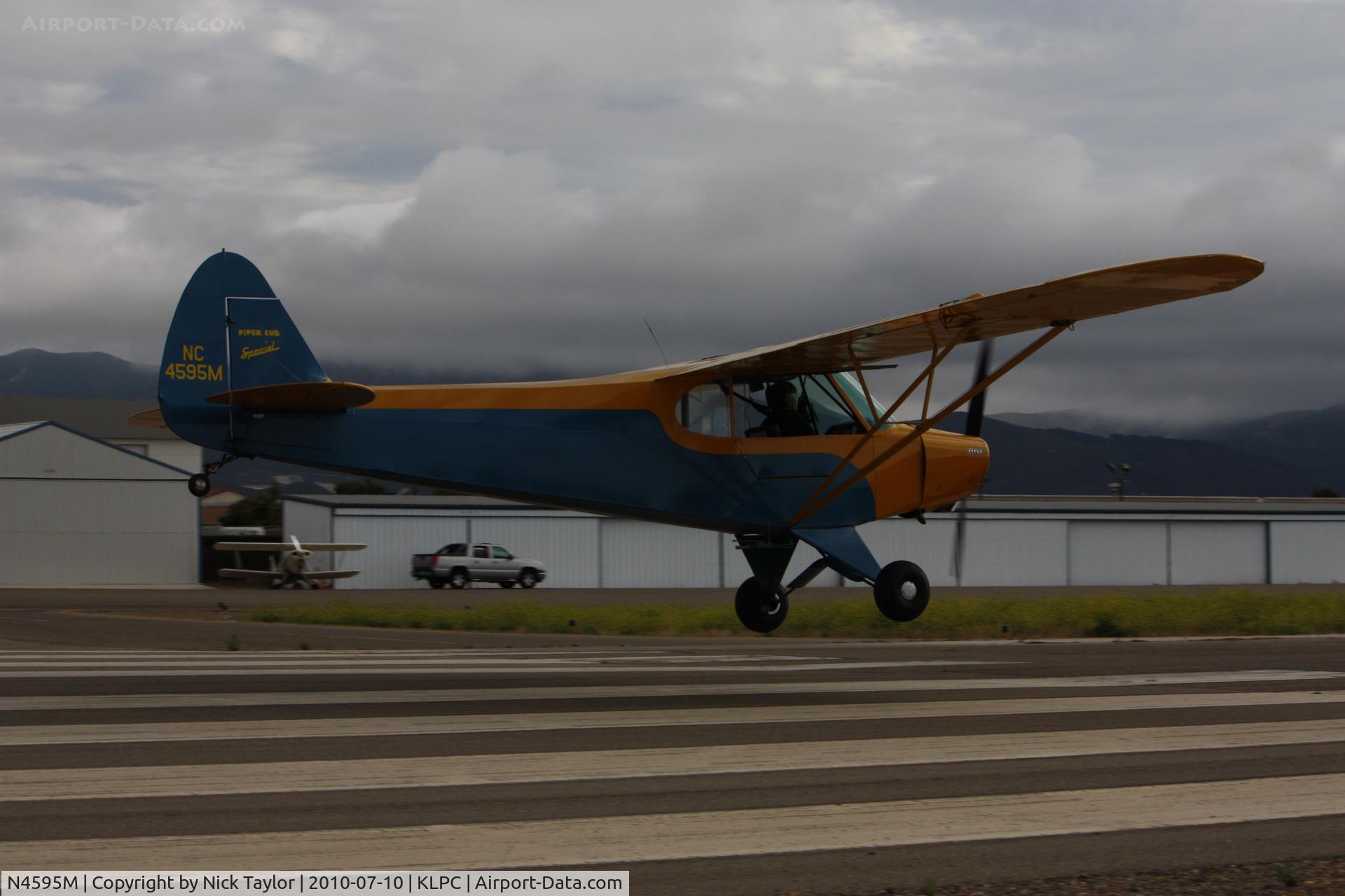 N4595M, 1947 Piper PA-11 Cub Special Cub Special C/N 11-98, Lompoc Piper Cub fly in 2010