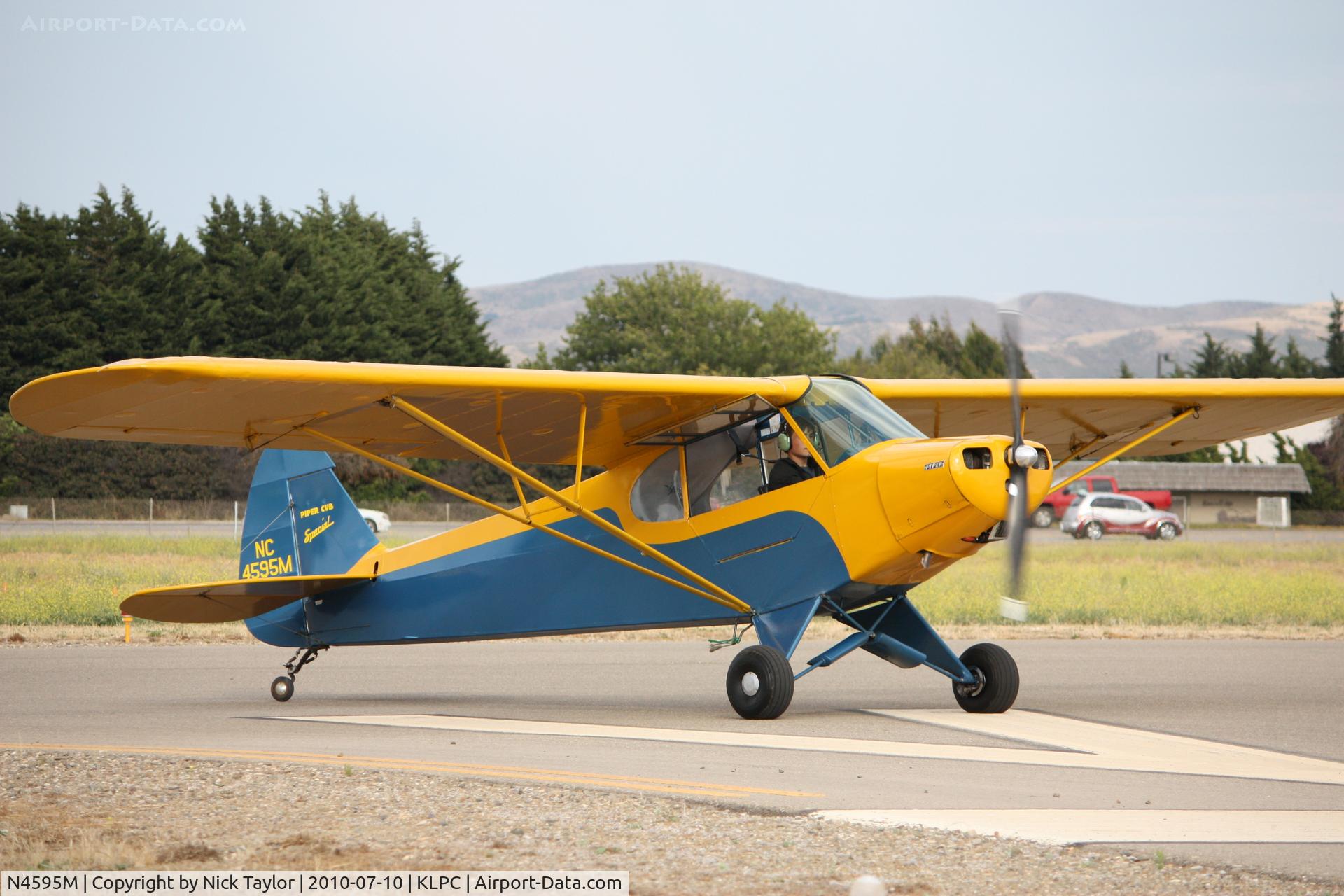 N4595M, 1947 Piper PA-11 Cub Special Cub Special C/N 11-98, Lompoc Piper Cub fly in 2010