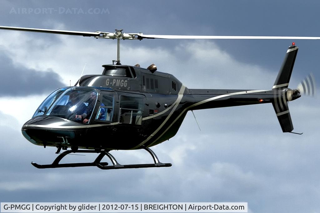 G-PMGG, 1970 Agusta AB-206A JetRanger C/N 8185, Brief visit from this one!
