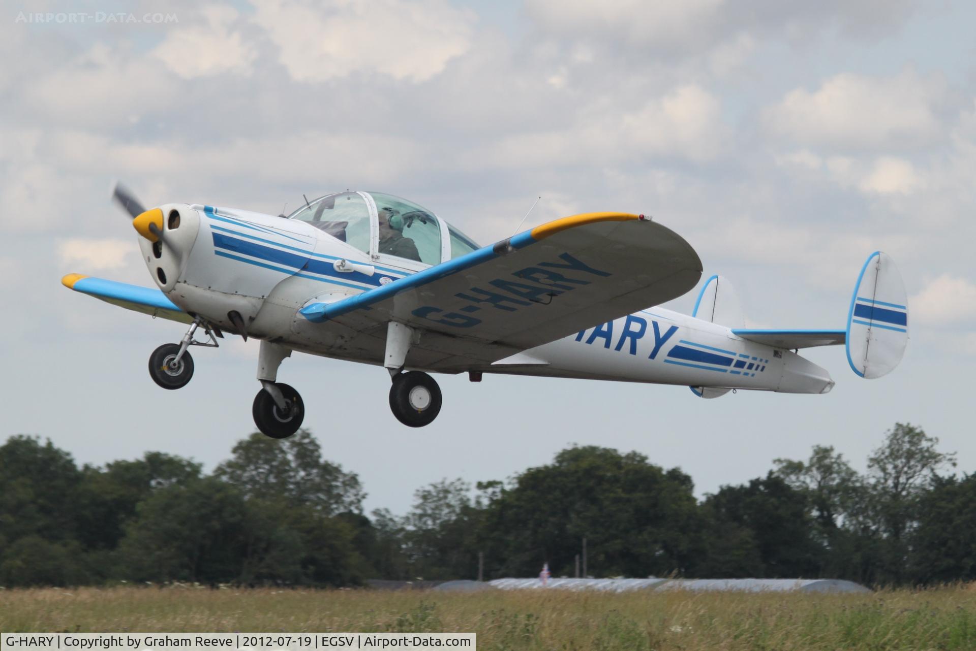 G-HARY, 1966 Alon A-2 Aircoupe C/N A-188, Just taken off.
