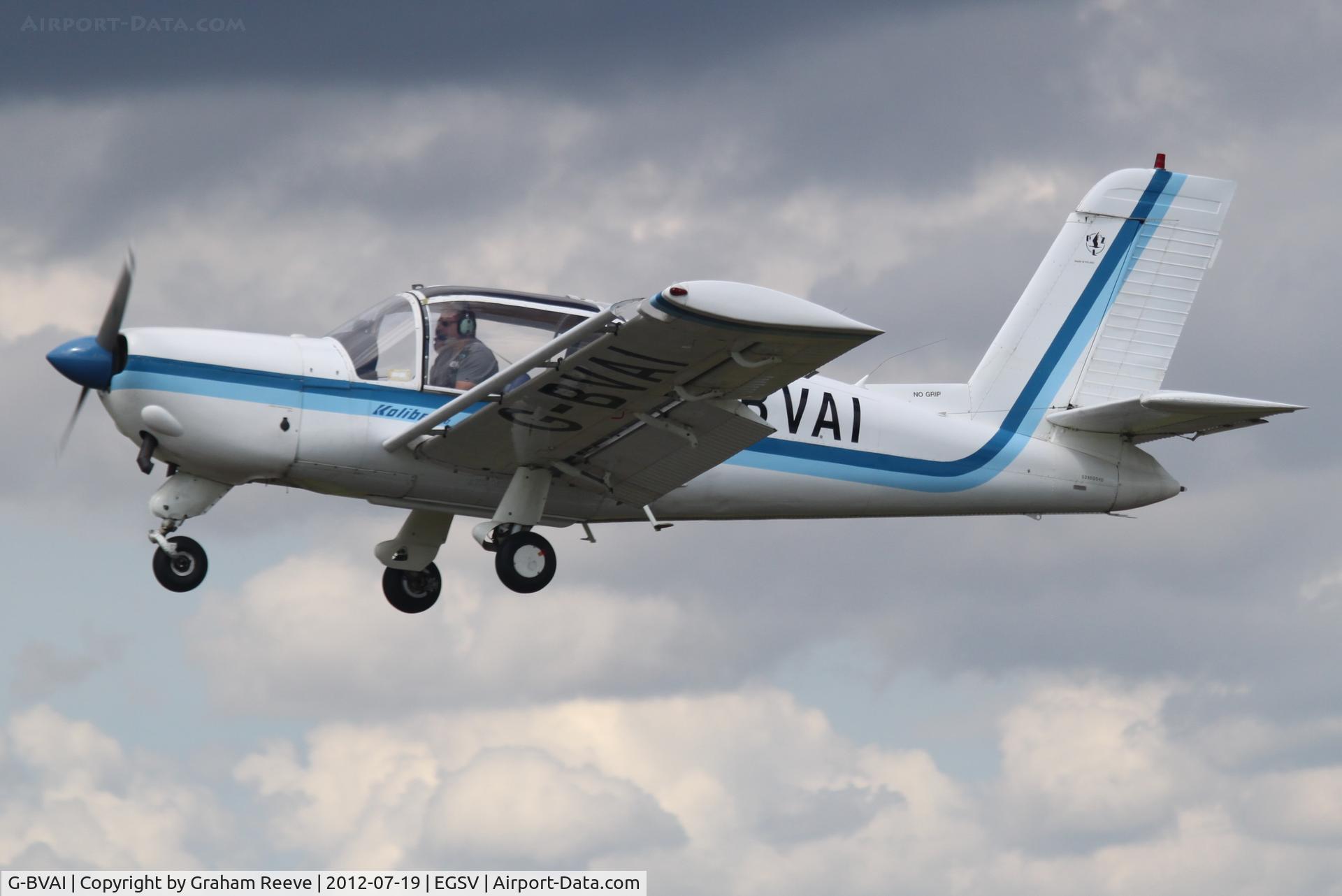 G-BVAI, 1990 PZL-Okecie PZL-110 Koliber 150 C/N 03900040, Just taken off.