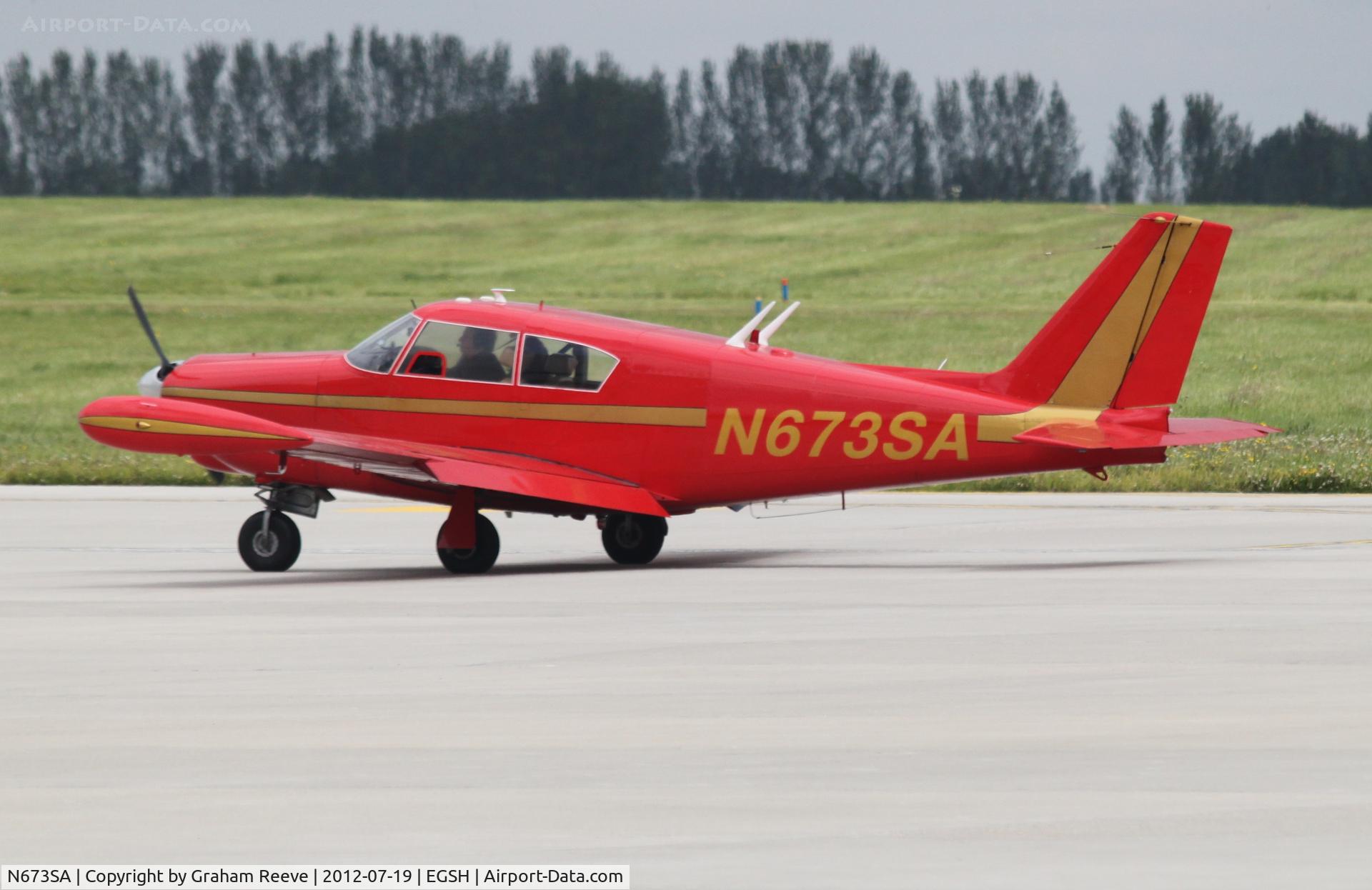 N673SA, Piper PA-24-250 Comanche C/N 24-2240, Just arrived.