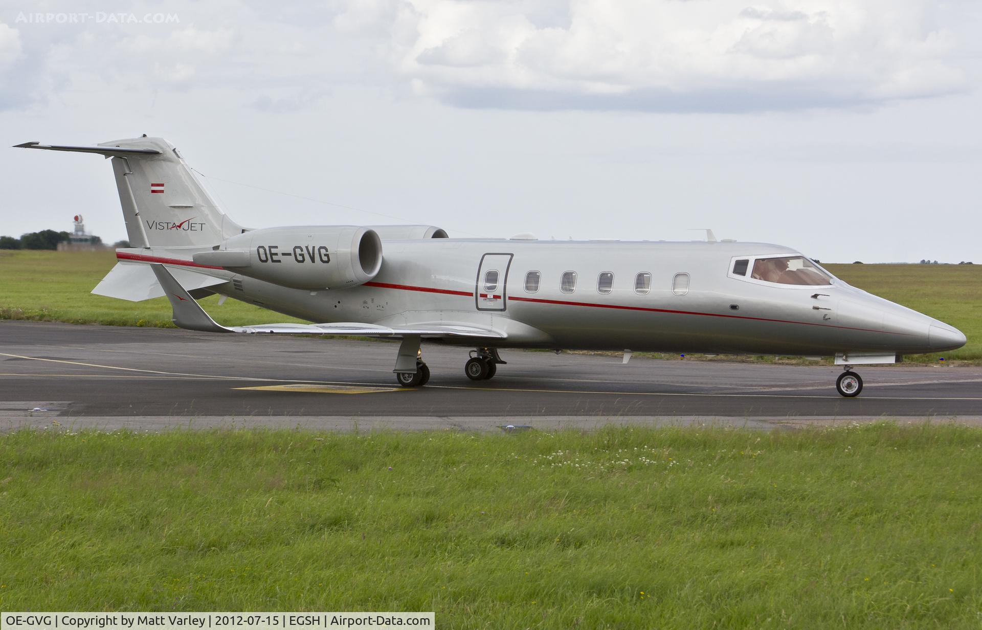 OE-GVG, 2011 Learjet 60XR C/N 60-403, Arriving at SaxonAir.