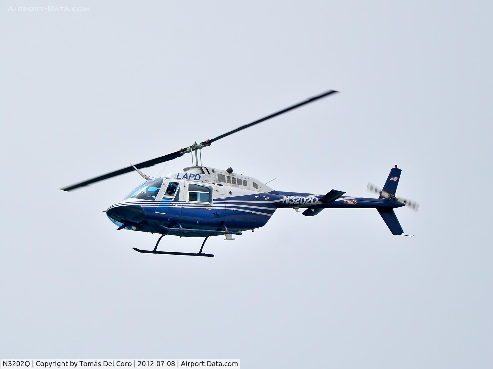 N3202Q, 1986 Bell 206B JetRanger C/N 3938, N3202Q 1986 Bell 206B JetRanger II C/N 3938 Los Angeles Police Department LAPD

From Venice Beach...
July 8, 2012
TDelCoro
