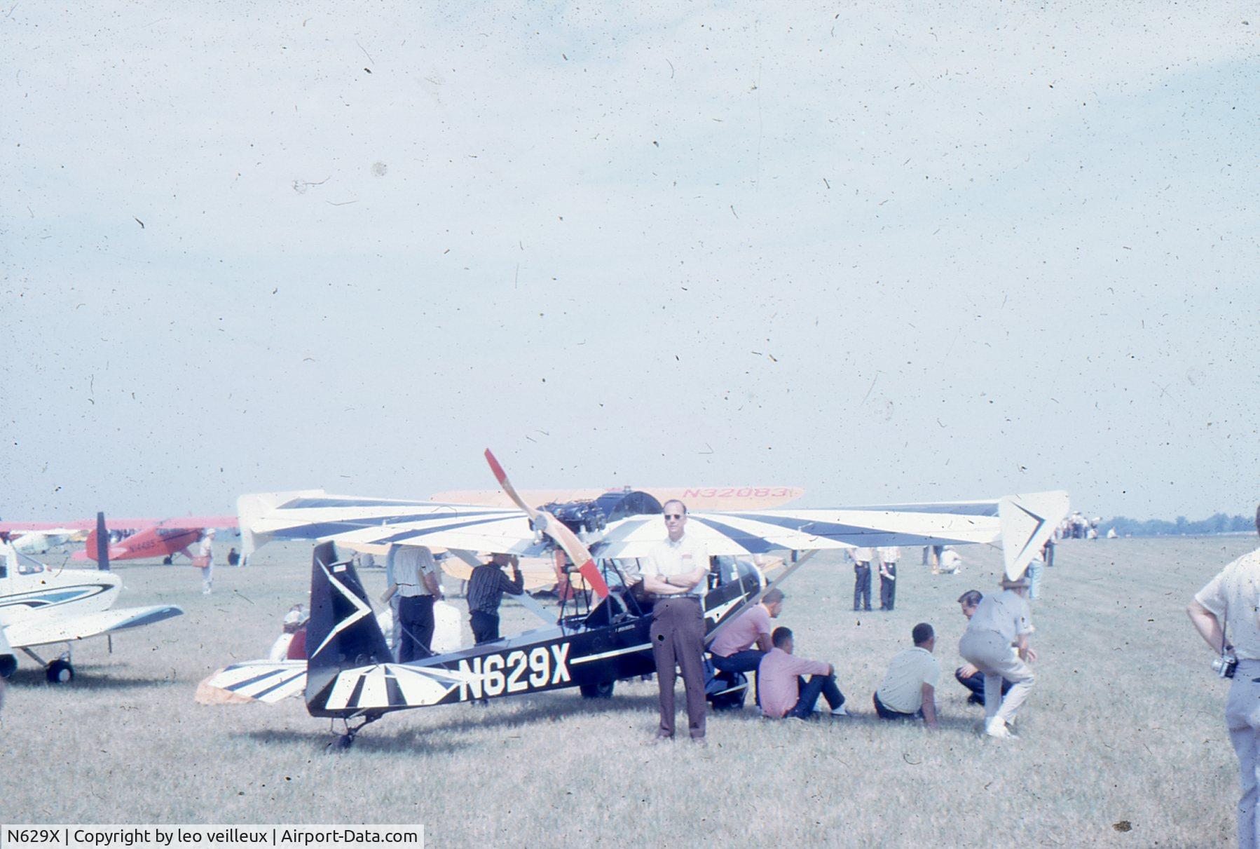 N629X, 1964 Aerosport Woody Pusher WAS-2 C/N 1, old picture from my grand father