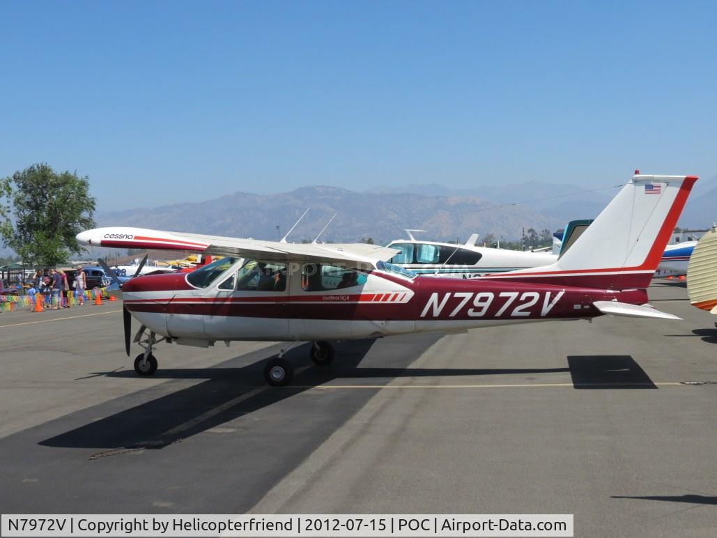 N7972V, 1976 Cessna 177RG Cardinal C/N 177RG0915, Parked in transient parking