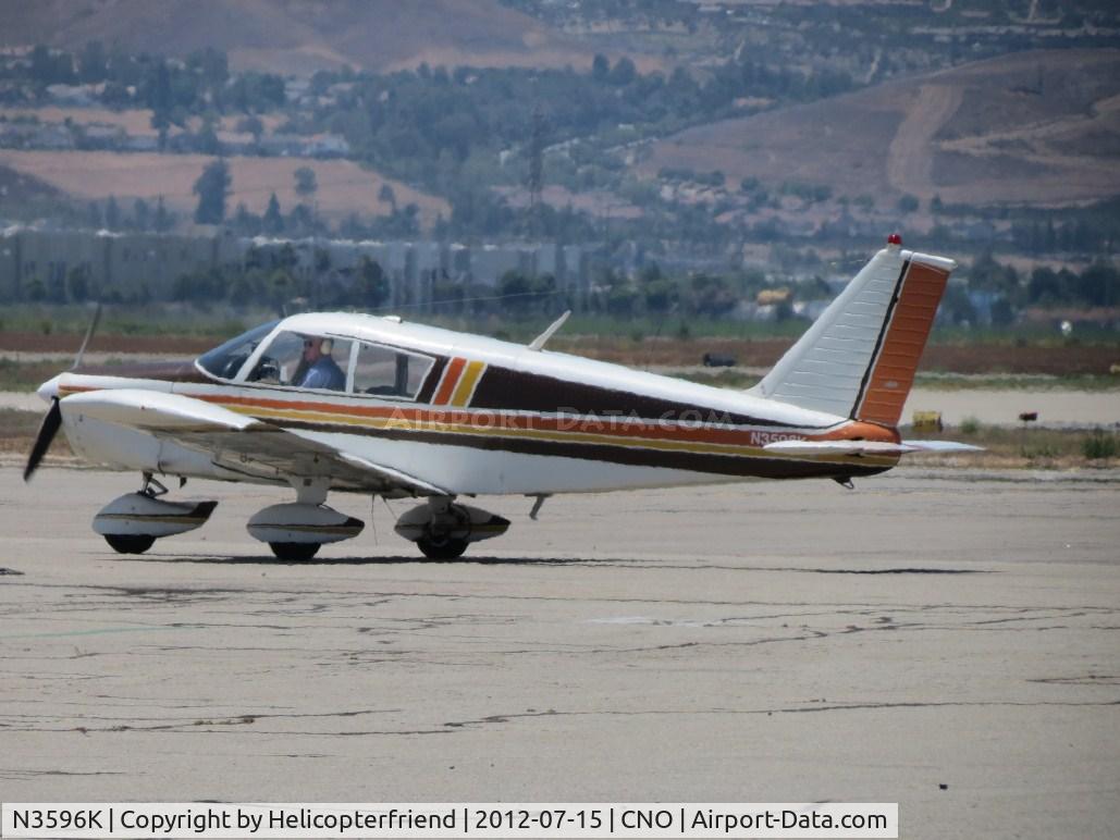 N3596K, 1967 Piper PA-28-140 C/N 28-23648, Taxiing towards the hangers