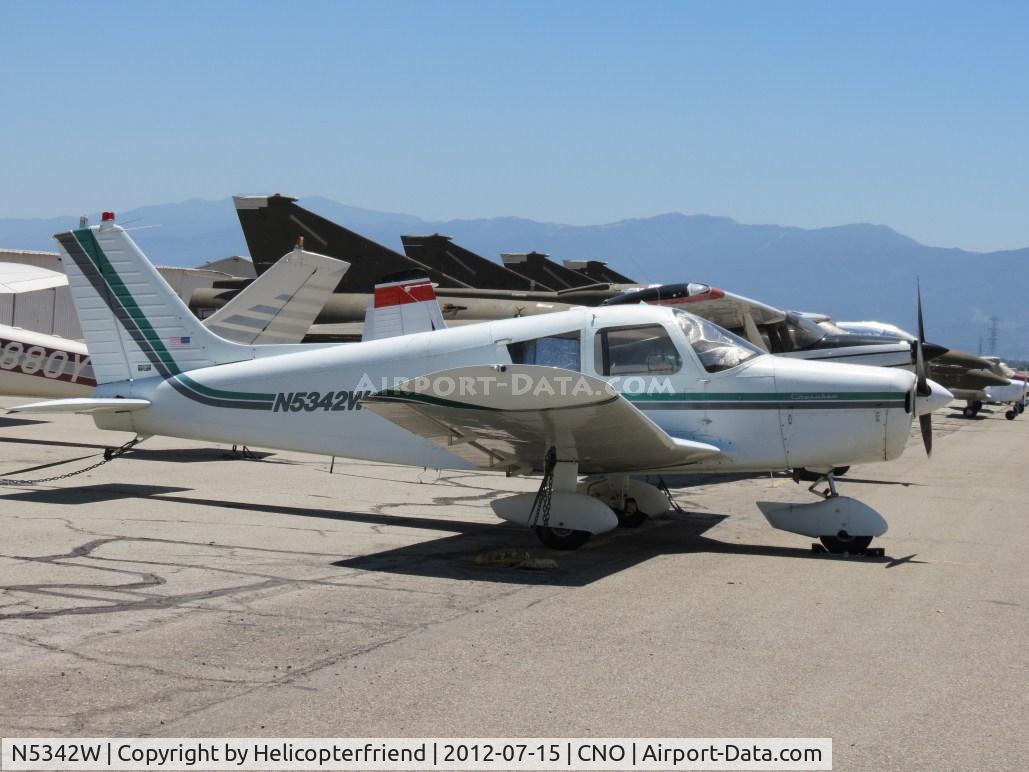 N5342W, 1962 Piper PA-28-160 Cherokee C/N 28-400, Parked in the northwest parking area