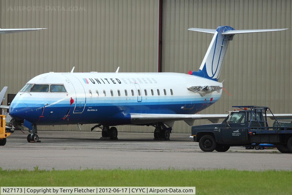 N27173, 1997 Canadair CRJ-200LR (CL-600-2B19) C/N 7173, Stored at Calgary