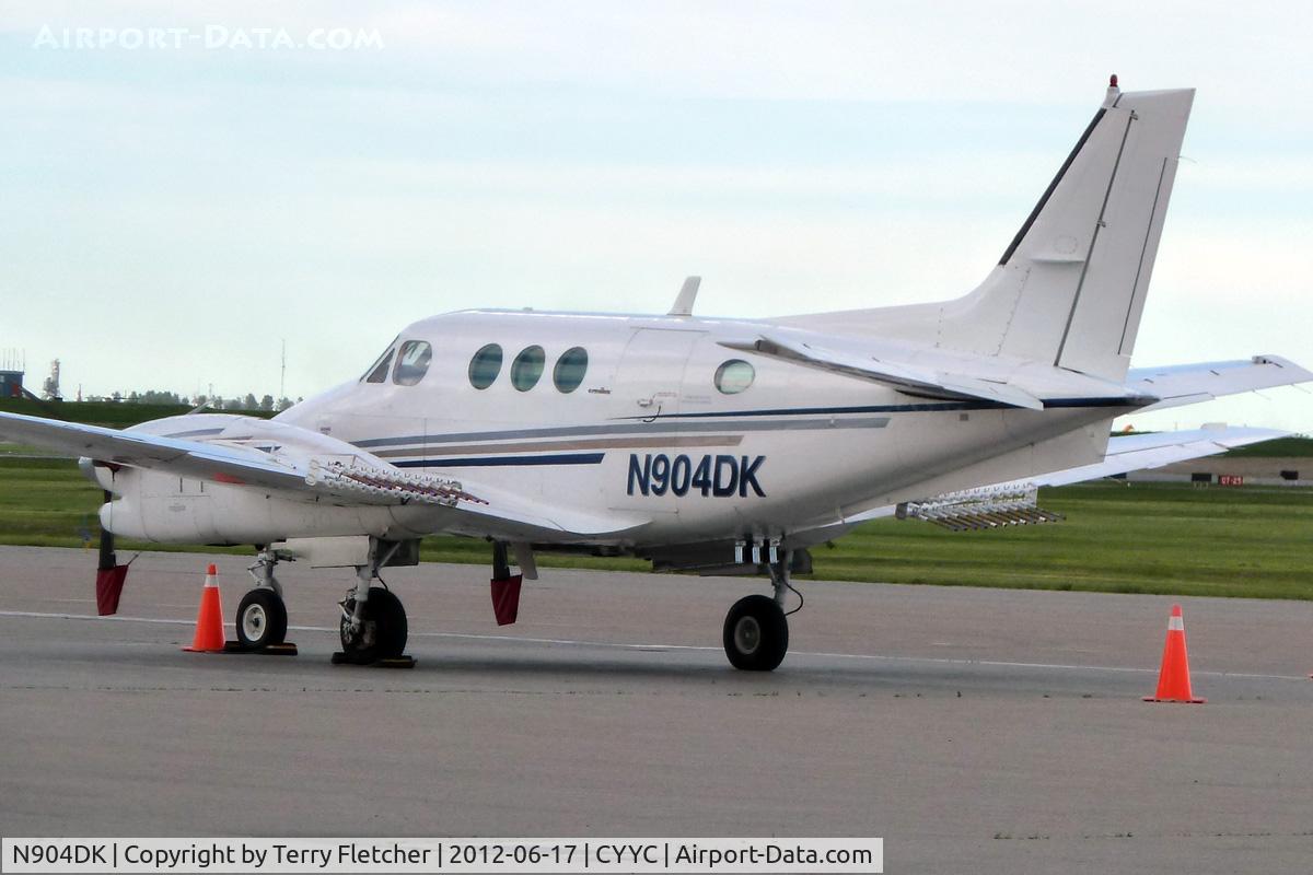 N904DK, 1984 Beech C90 King Air C/N LJ-1089, at Calgary