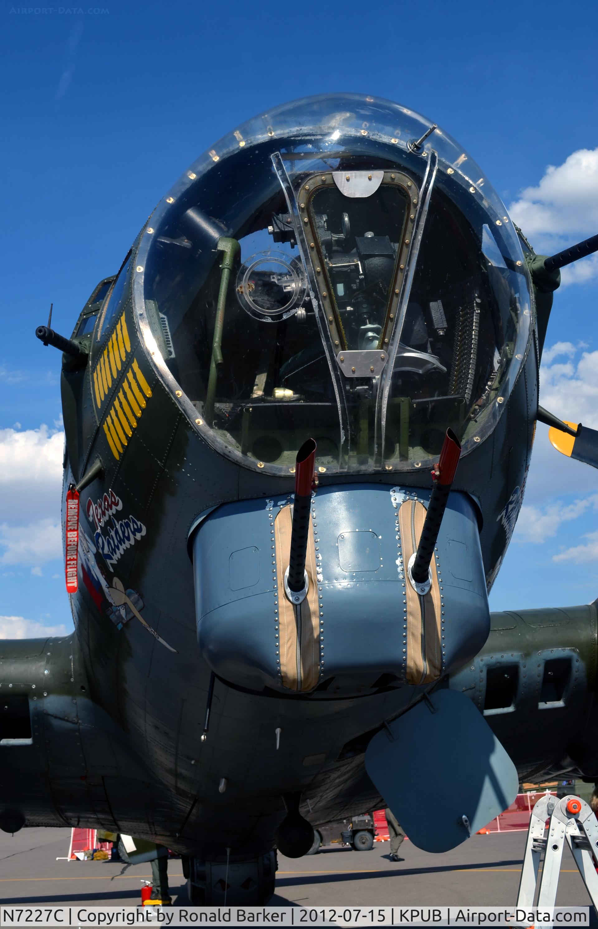 N7227C, 1944 Boeing B-17G Fortress C/N 32513, Nose turret
