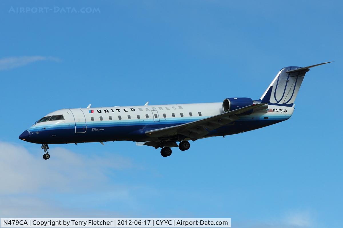 N479CA, 2002 Bombardier CRJ-200ER (CL-600-2B19) C/N 7675, at Calgary