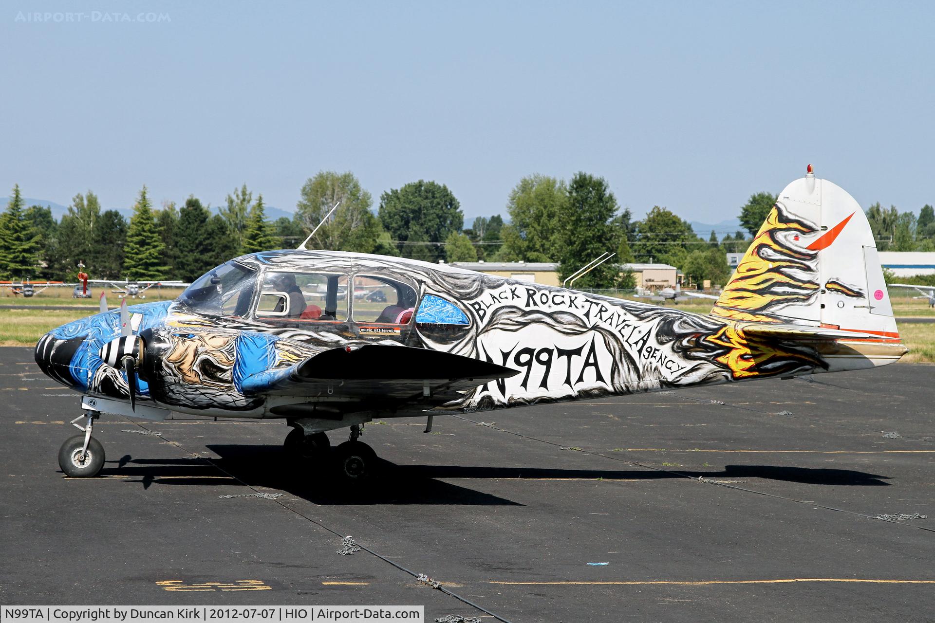 N99TA, 1955 Piper PA-23-250 Aztec C/N 23-376, Certainly the most bazaarly painted aircraft I've seen in ages!