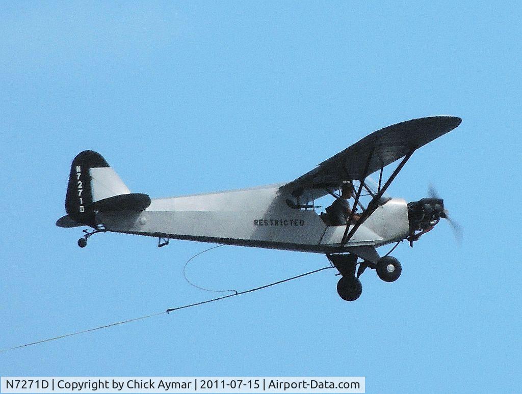 N7271D, 1957 Piper PA-18A 150 Super Cub C/N 18-5679, Banner plane at the Jersey Shore