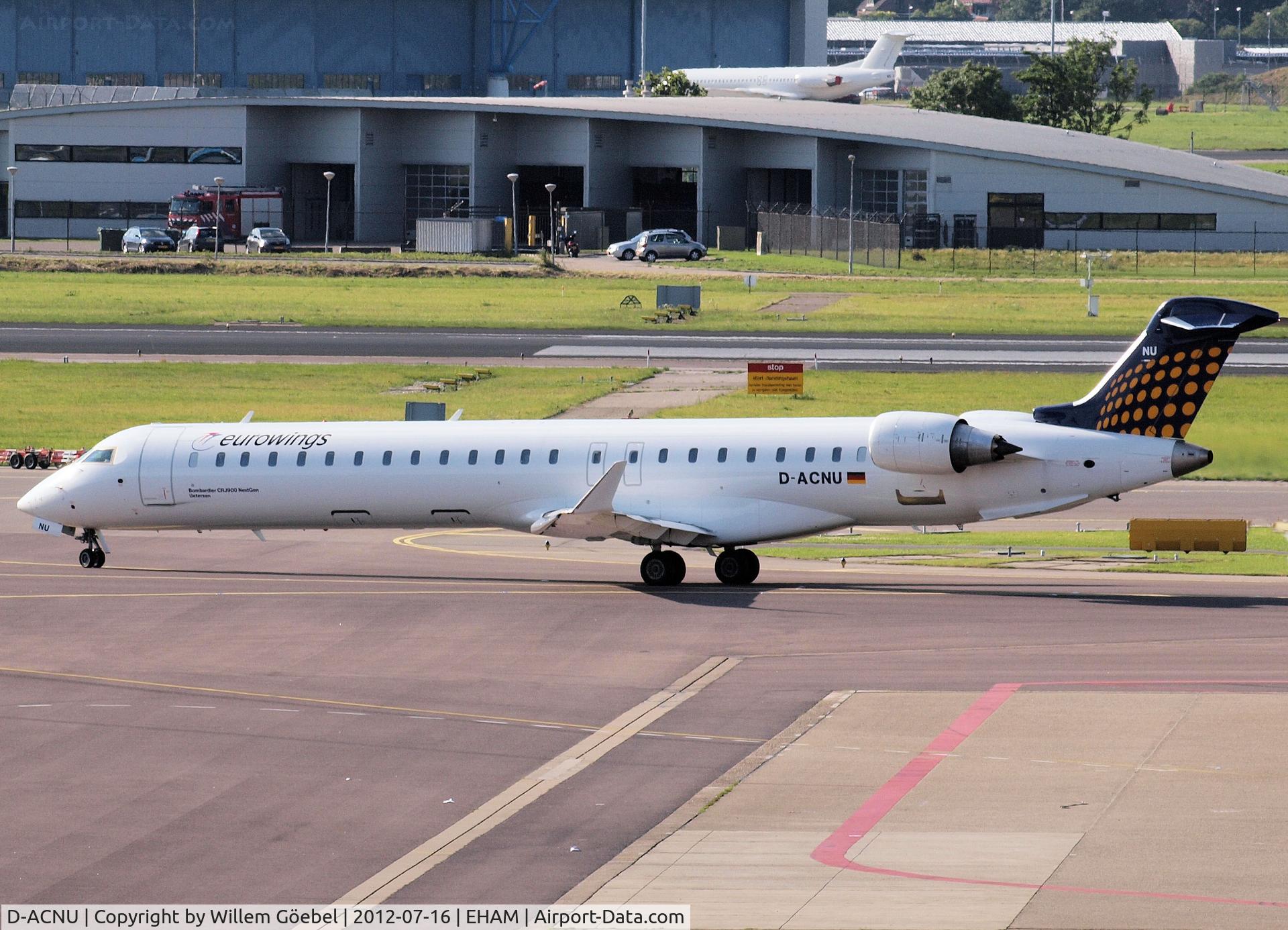 D-ACNU, 2011 Bombardier CRJ-900 NG (CL-600-2D24) C/N 15265, Taxi to runway 24 of Schiphol Airport