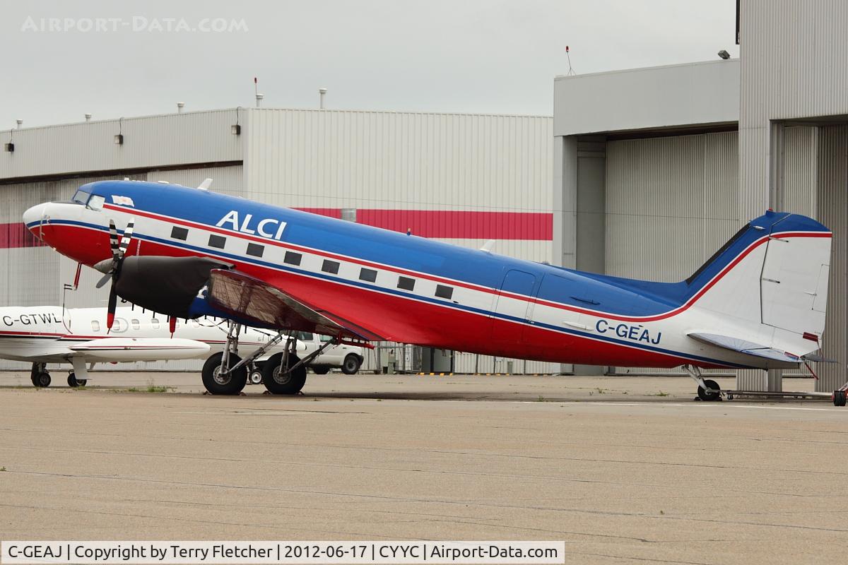 C-GEAJ, 1943 Douglas DC3C C/N 26120, at Calgary