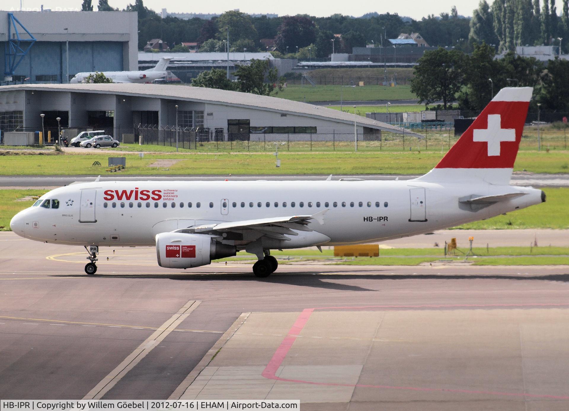 HB-IPR, 1999 Airbus A319-112 C/N 1018, Taxi to runway L18 of Schiphol Airport