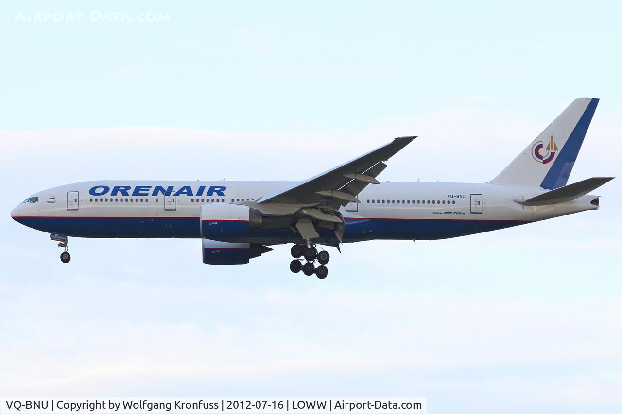 VQ-BNU, 1999 Boeing 777-2Q8/ER C/N 29908, Orenair