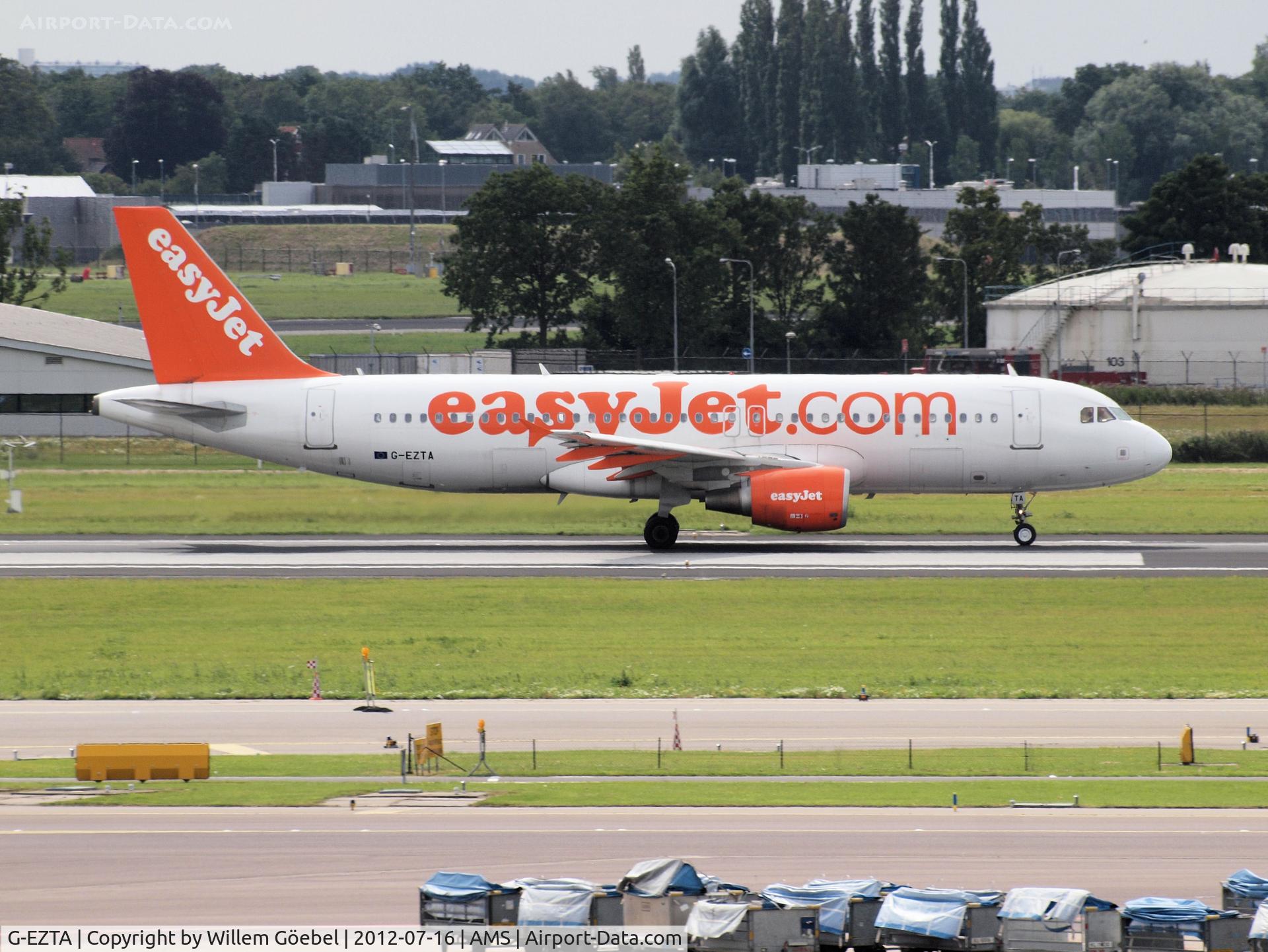 G-EZTA, 2009 Airbus A320-214 C/N 3805, Taxi to runway 24 of Schiphol Airport
