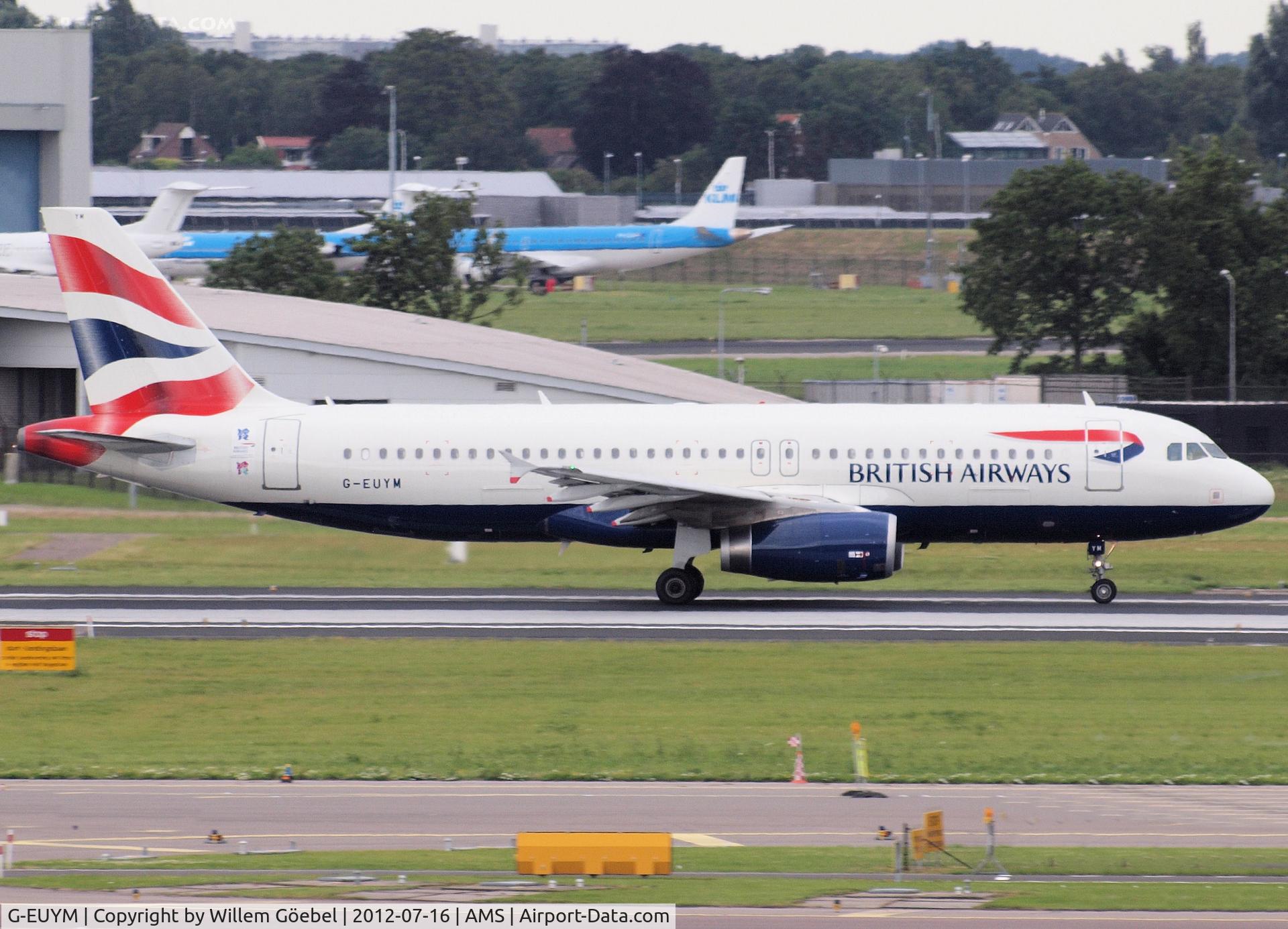 G-EUYM, 2011 Airbus A320-232 C/N 4791, Taxi to runway 24 of Schiphol Airport