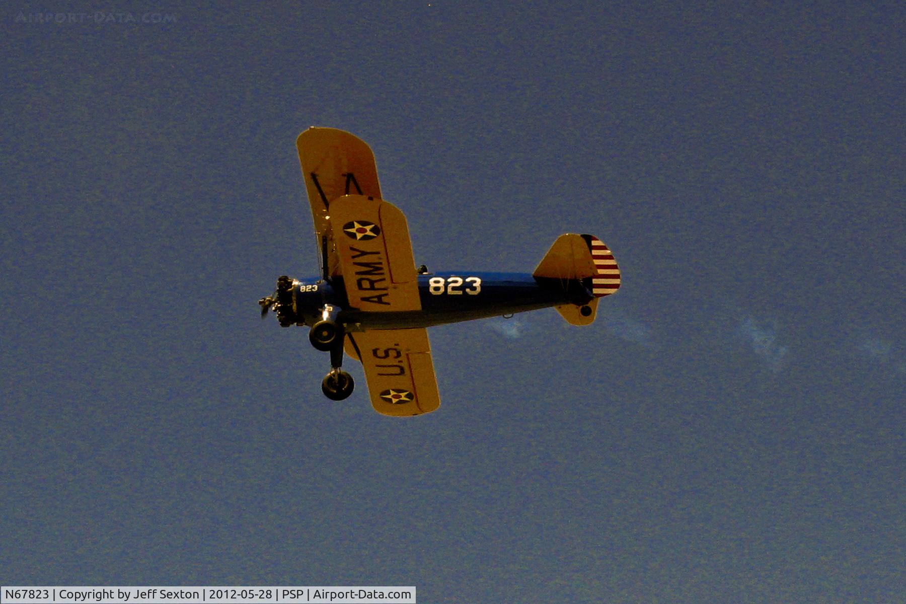 N67823, 1943 Boeing A75N1(PT17) C/N 75-7365, Fly Past