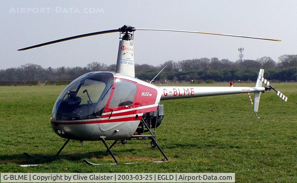 G-BLME, 1980 Robinson R22 C/N 0032, Ex: N90261 > G-BLME - Originally owned to, Sloane Helicopters Ltd in April 1985 and currently with, Heli Air Ltd since March 1999.
