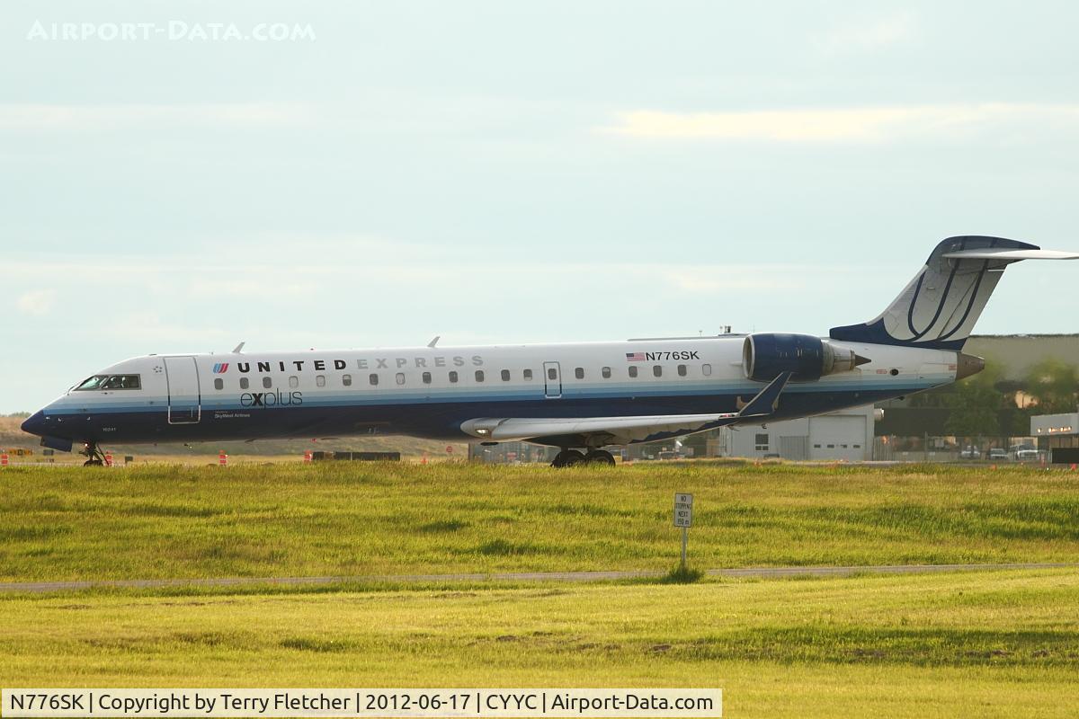 N776SK, 2006 Bombardier CRJ-700 (CL-600-2C10) Regional Jet C/N 10241, at Calgary