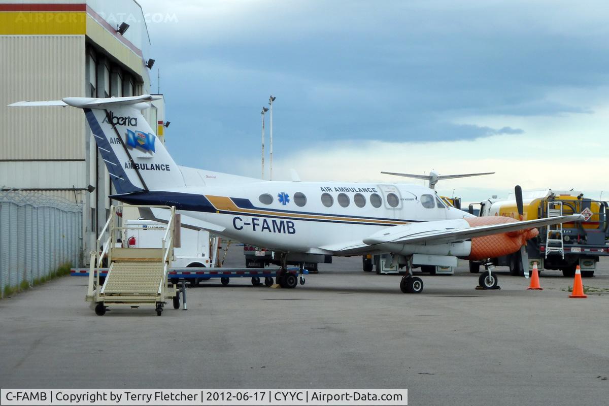 C-FAMB, 1987 Beech B200 King Air C/N BB-1281, at Calgary