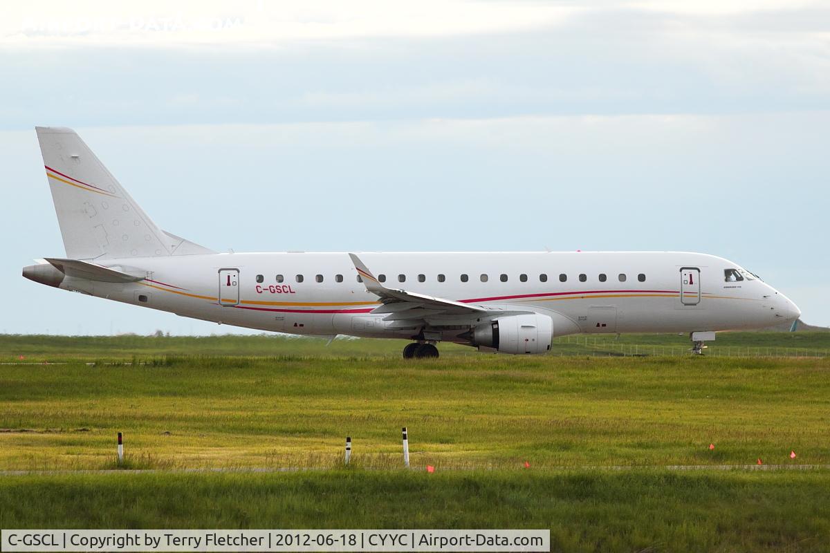 C-GSCL, 2008 Embraer 175LR (ERJ-170-200LR) C/N 17000241, Shell Canada Emb170 at Calgary