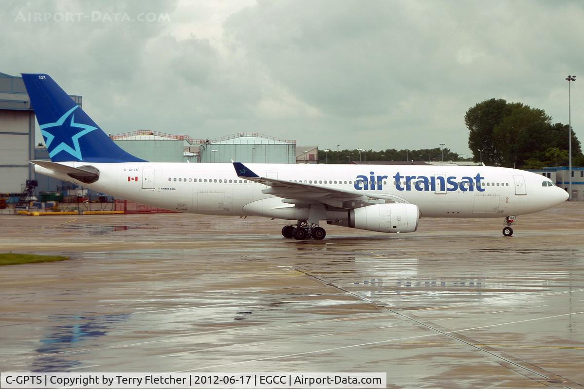 C-GPTS, 2002 Airbus A330-243 C/N 480, Aircraft arriving at Manchester to take me on my flight to Calgary