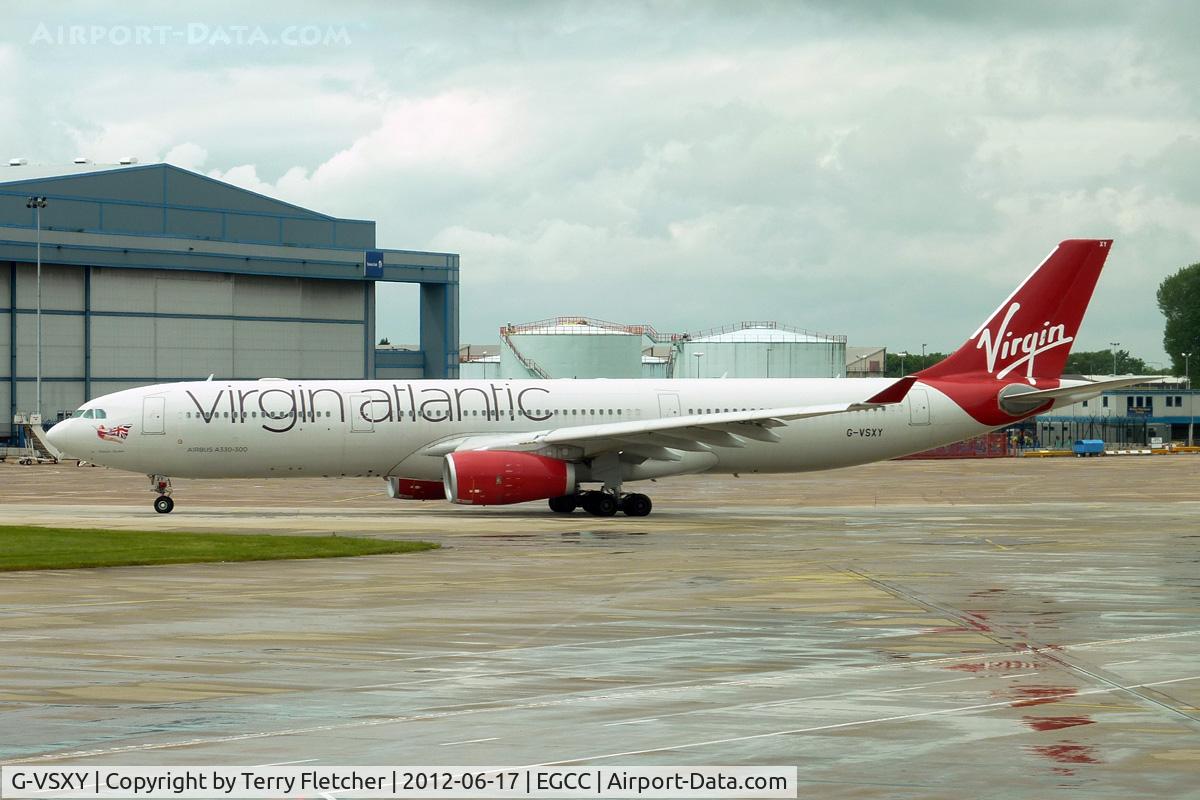 G-VSXY, 2010 Airbus A330-343X C/N 1195, at Manchester Uk