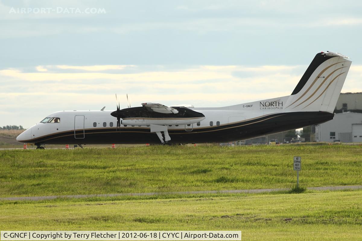 C-GNCF, 1990 De Havilland Canada DHC-8-311 Dash 8 C/N 244, at Calgary