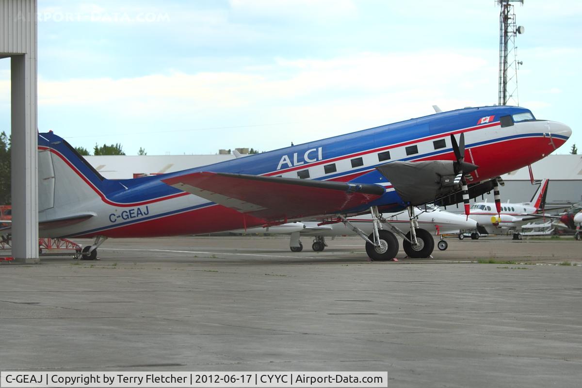 C-GEAJ, 1943 Douglas DC3C C/N 26120, at Calgary