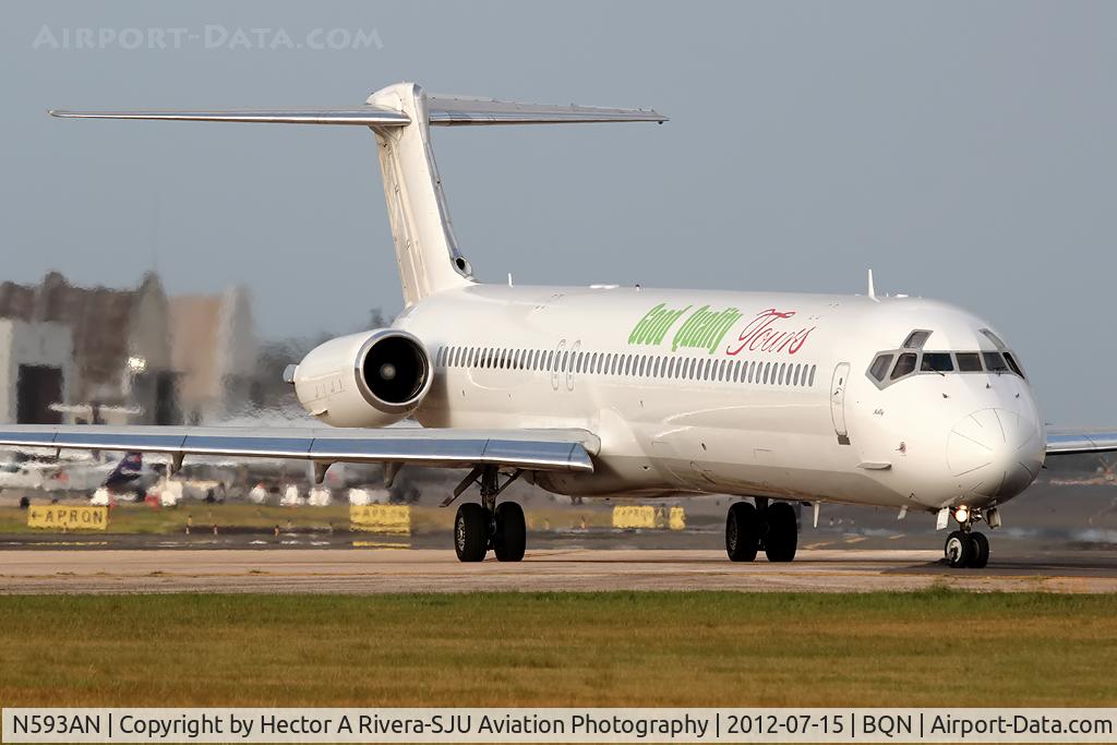 N593AN, 1993 McDonnell Douglas MD-83 (DC-9-83) C/N 53093, Operates flight to Goob Quality Tours