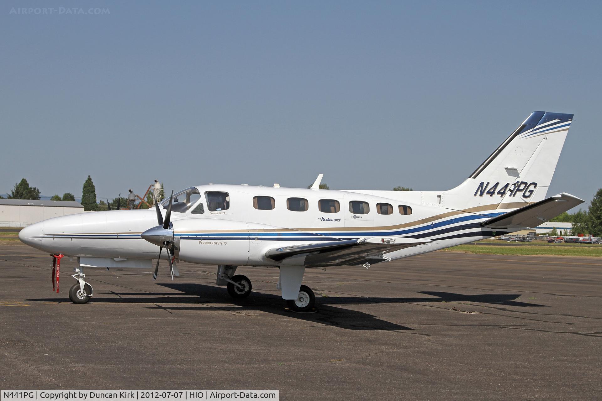 N441PG, 1981 Cessna 441 Conquest II C/N 441-0245, Looks like the rudder has been changed by the look of the registration's font.