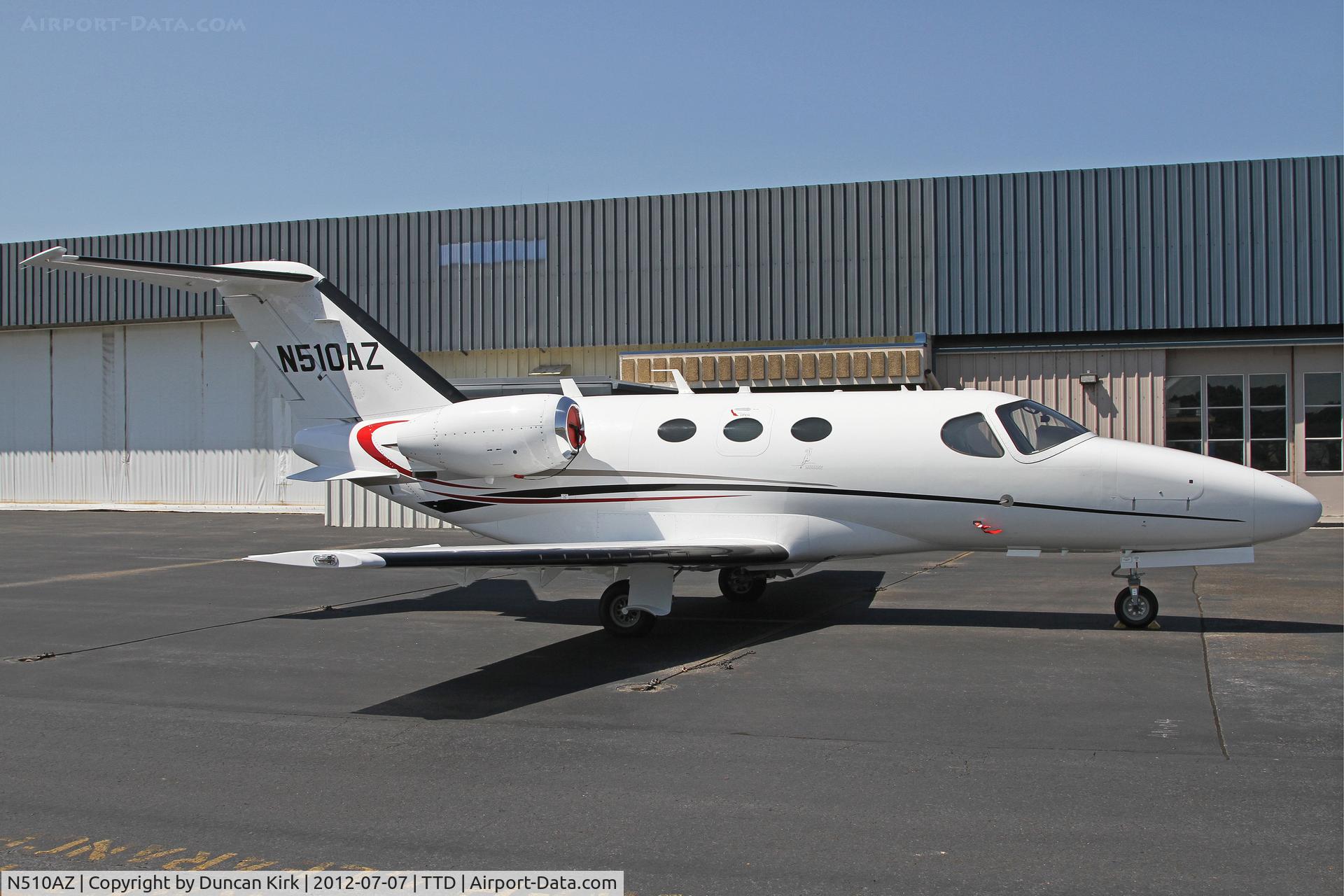 N510AZ, 2008 Cessna 510 Citation Mustang C/N 510-0124, Troutdale had some Saturday corporate activity