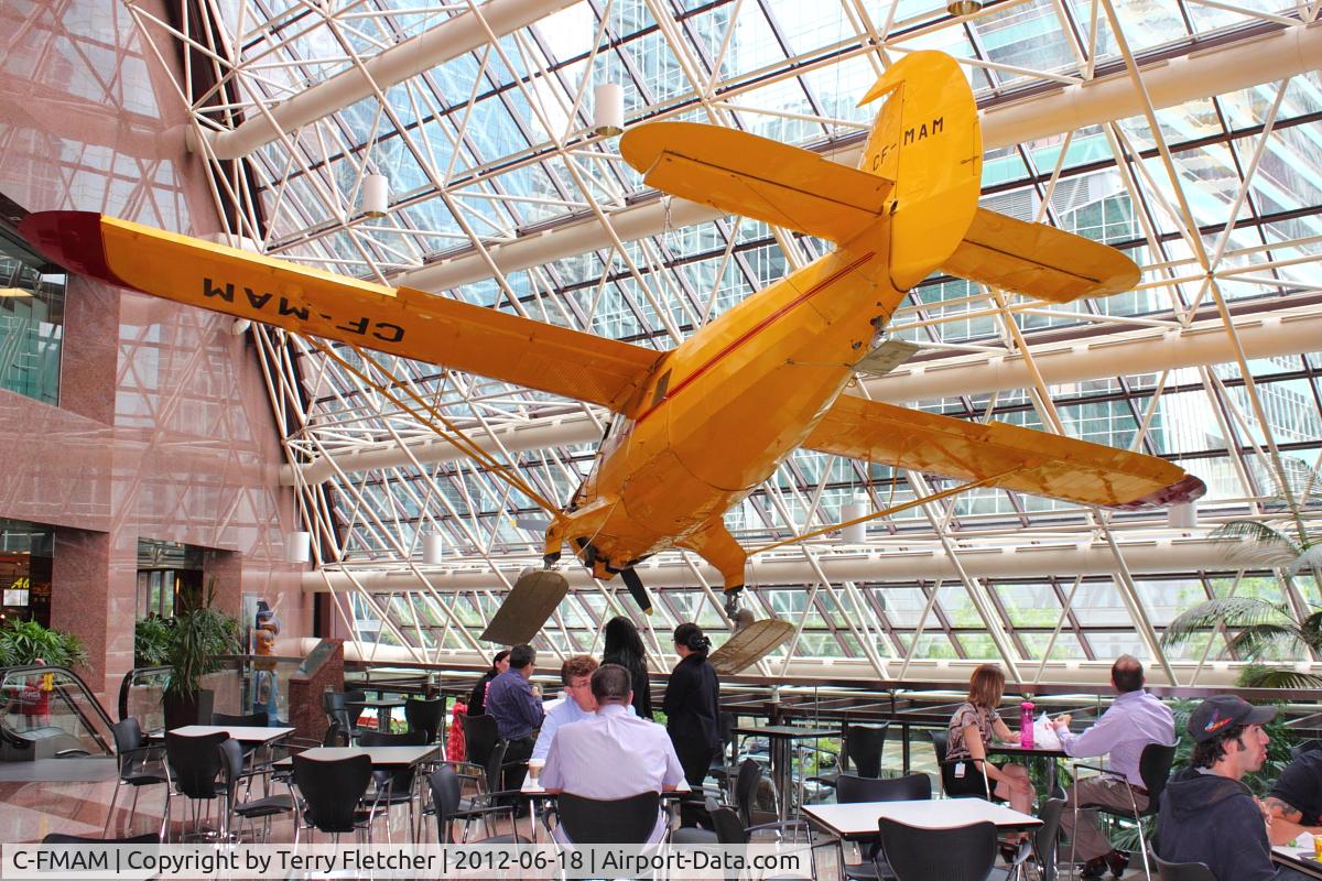 C-FMAM, 1944 Noorduyn Norseman V C/N N29-26, Hangsfrom the ceiling of the Suncor Energy Centre in Downtown Calgary