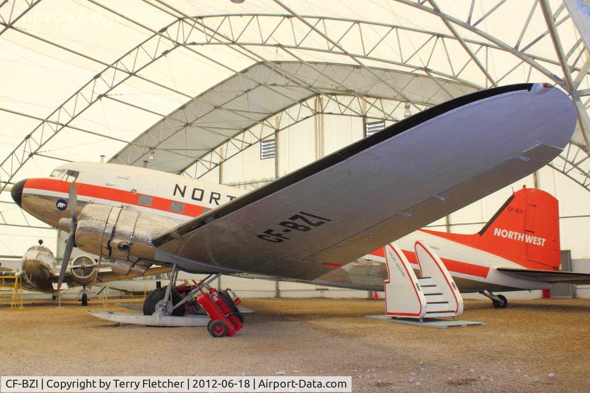 CF-BZI, 1943 Douglas C-47A Skytrain C/N 13448, ex USAF 42-108960 At AeroSpace Museum of Calgary
