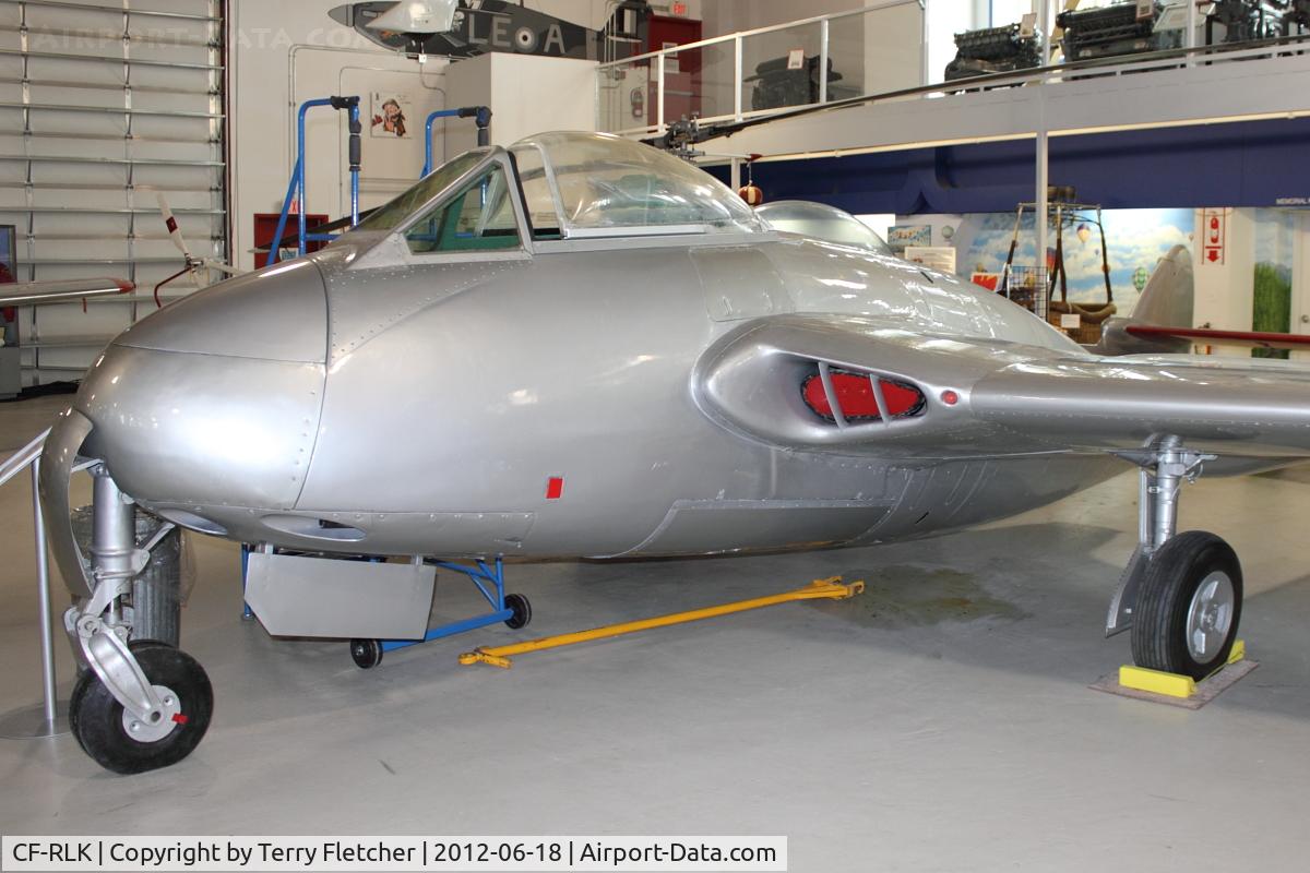 CF-RLK, De Havilland DH-100 Vampire F.3 C/N EEP42387, At AeroSpace Museum of Calgary