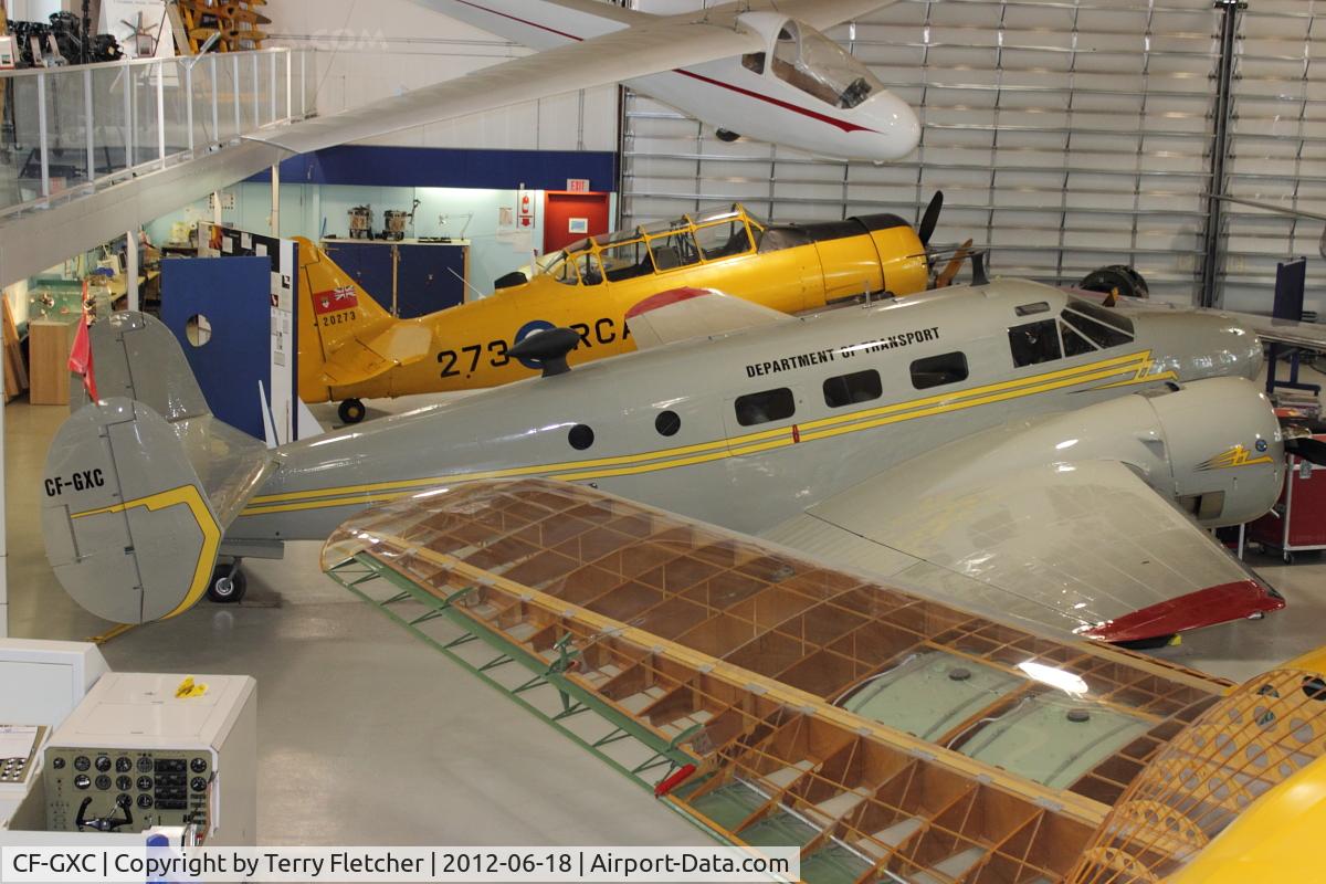 CF-GXC, Beech D18S C/N A-547, At AeroSpace Museum of Calgary