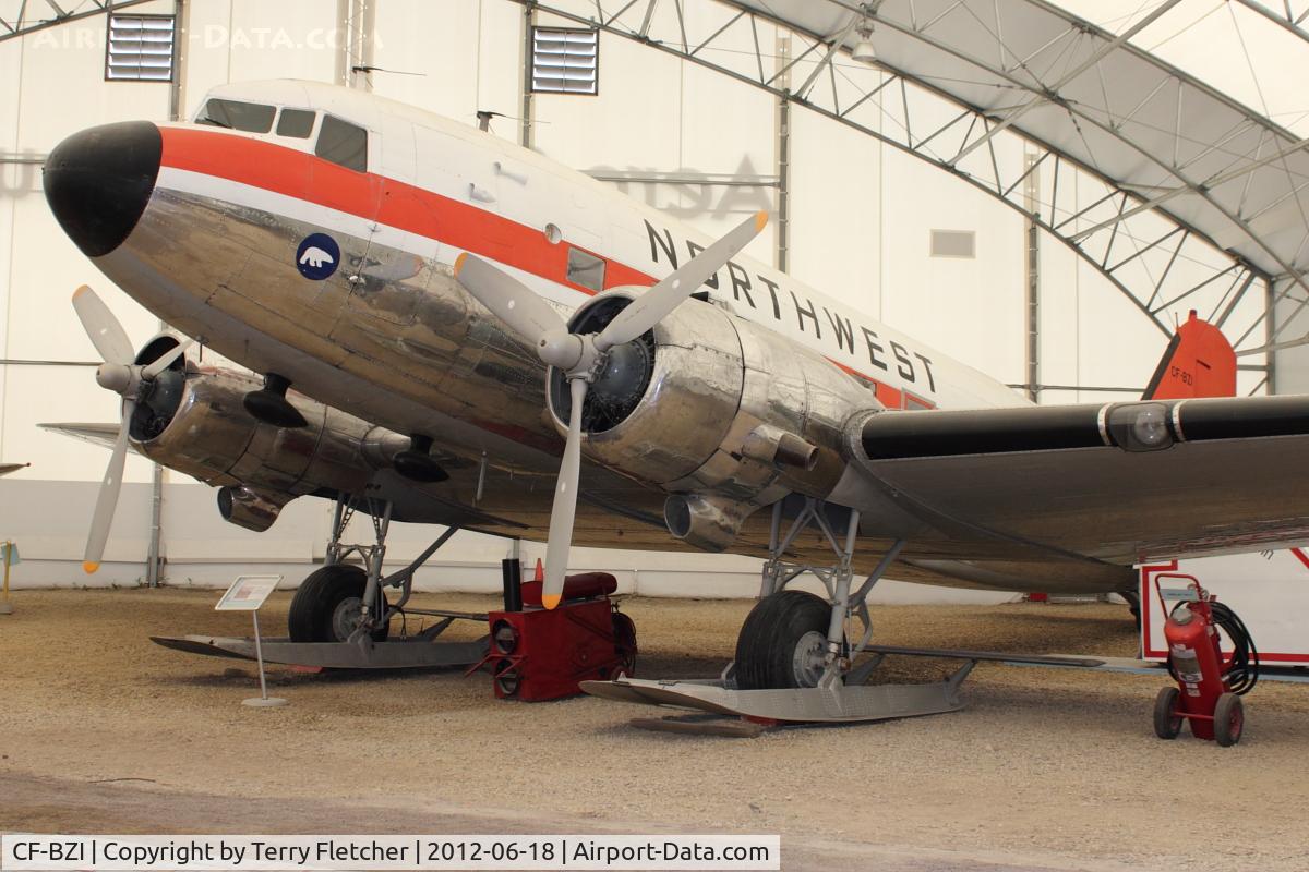 CF-BZI, 1943 Douglas C-47A Skytrain C/N 13448, At AeroSpace Museum of Calgary